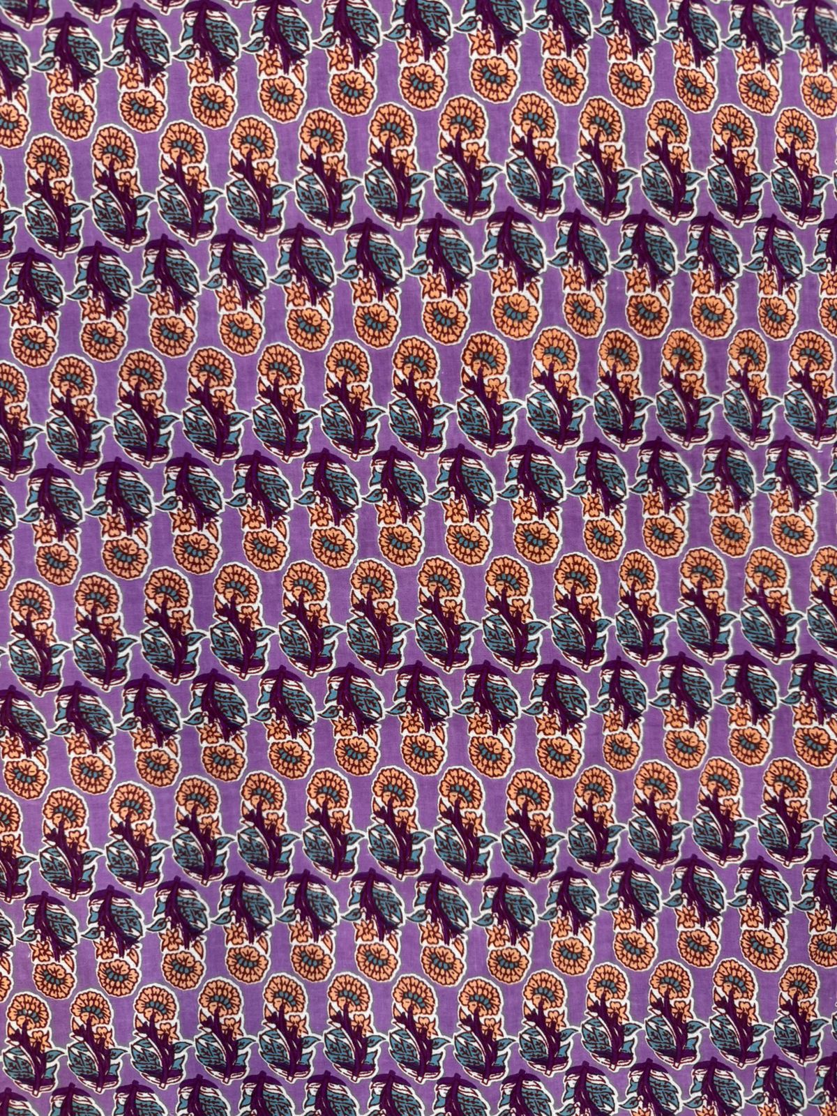 Mauve Booti Cotton Fabric