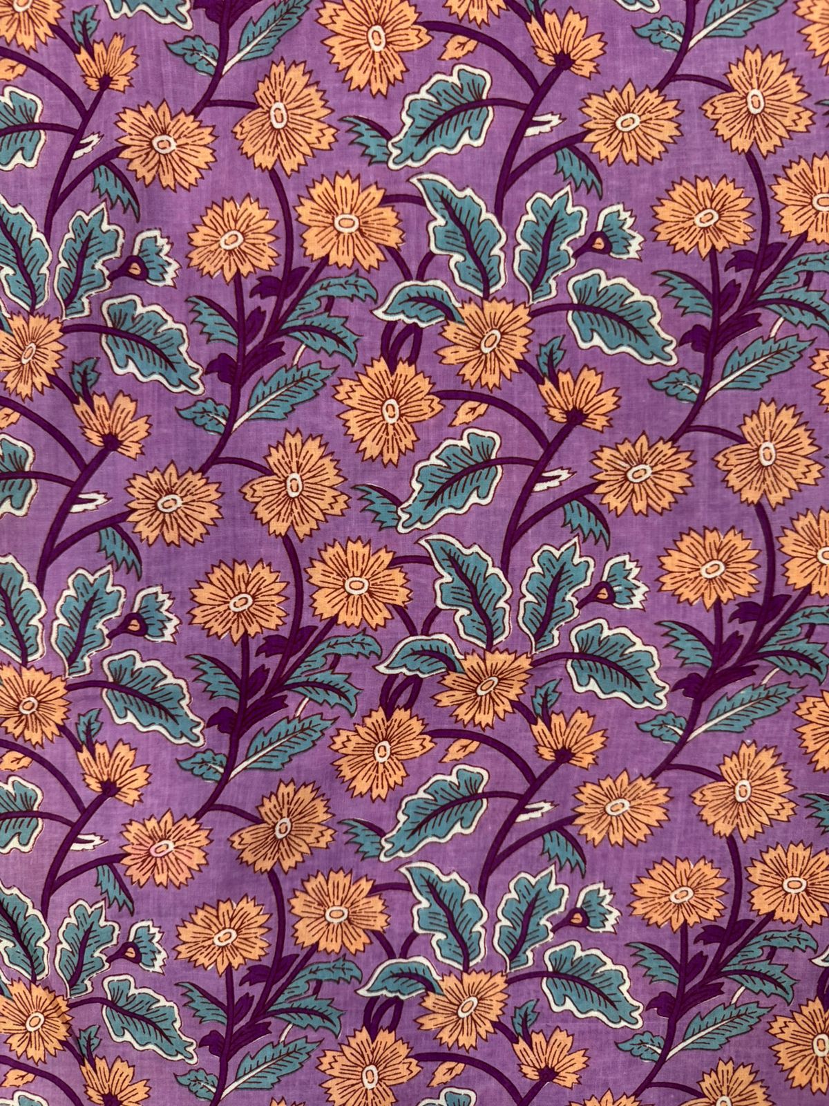 Mauve Petals Cotton Fabric