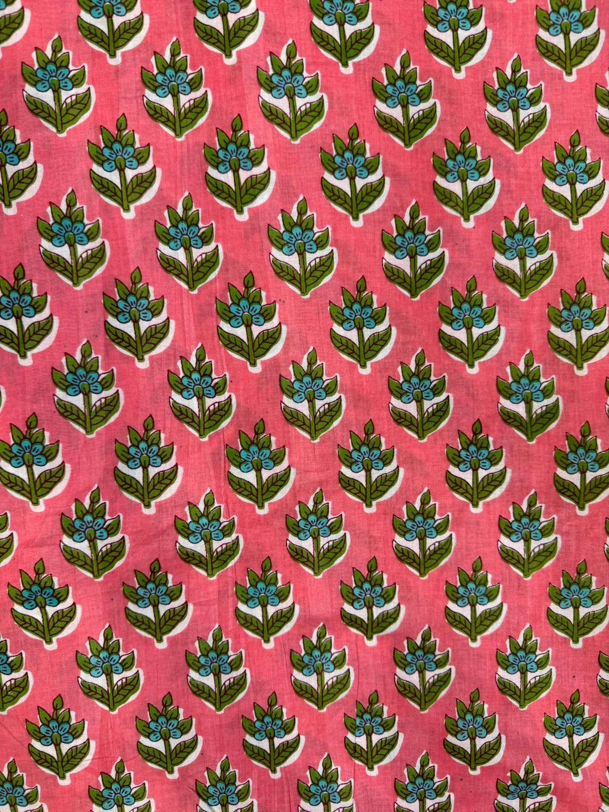 Pink Booti Cotton Fabric