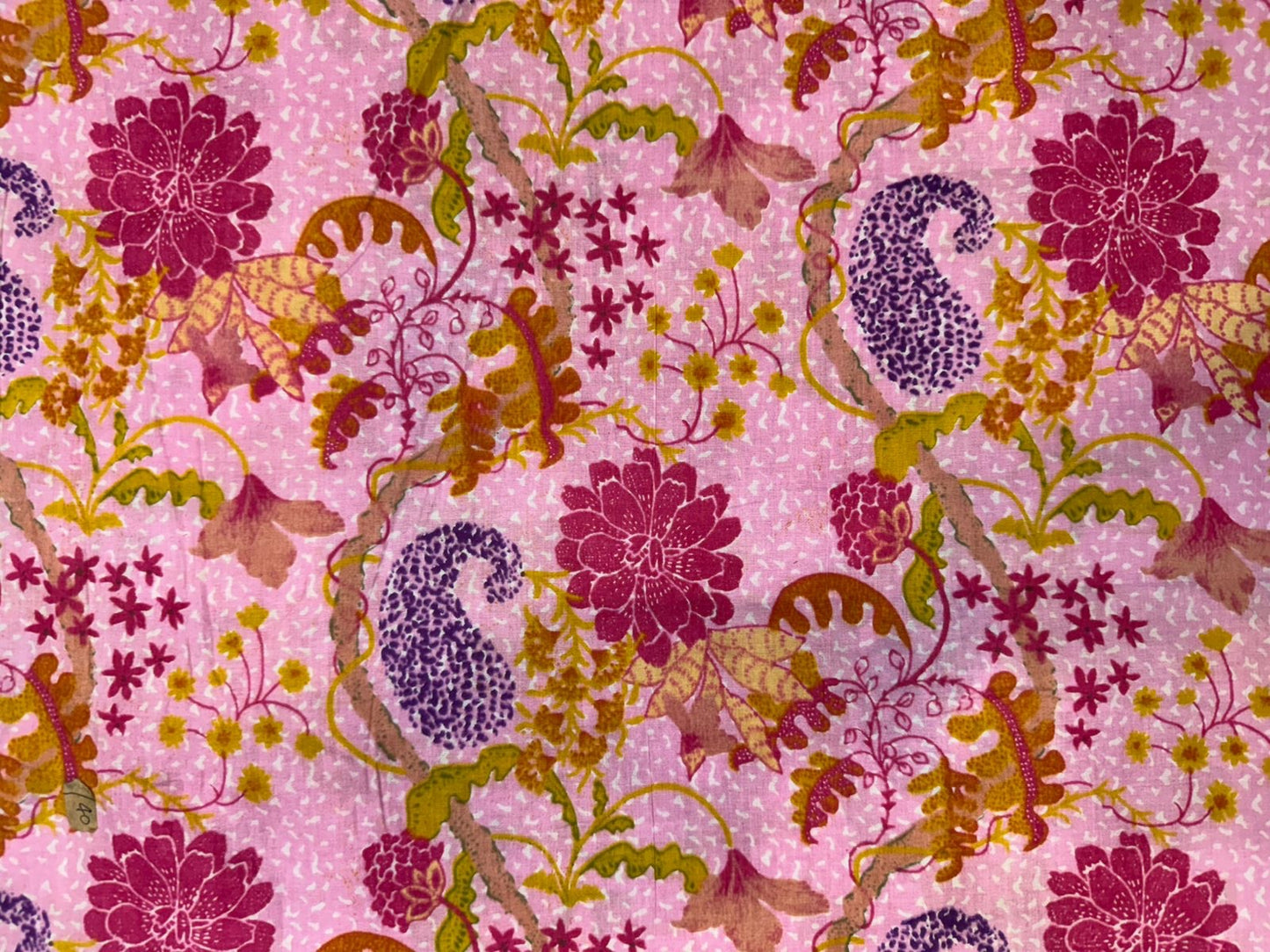 Pink Meadow Cotton Fabric