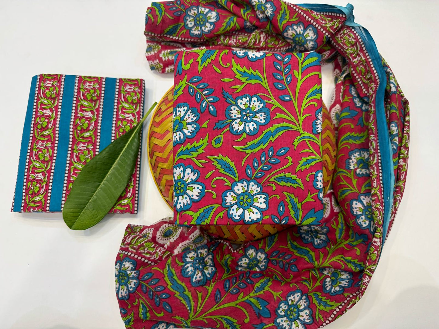Cotton Suit with Cotton Dupatta