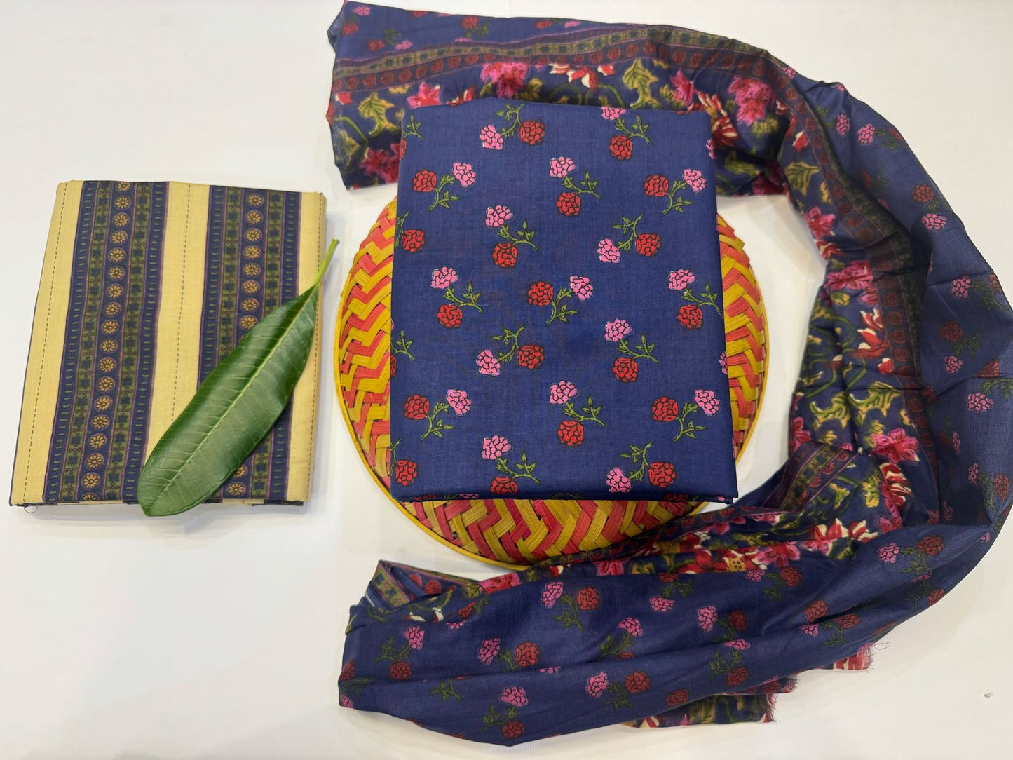 Cotton Suit with Cotton Dupatta