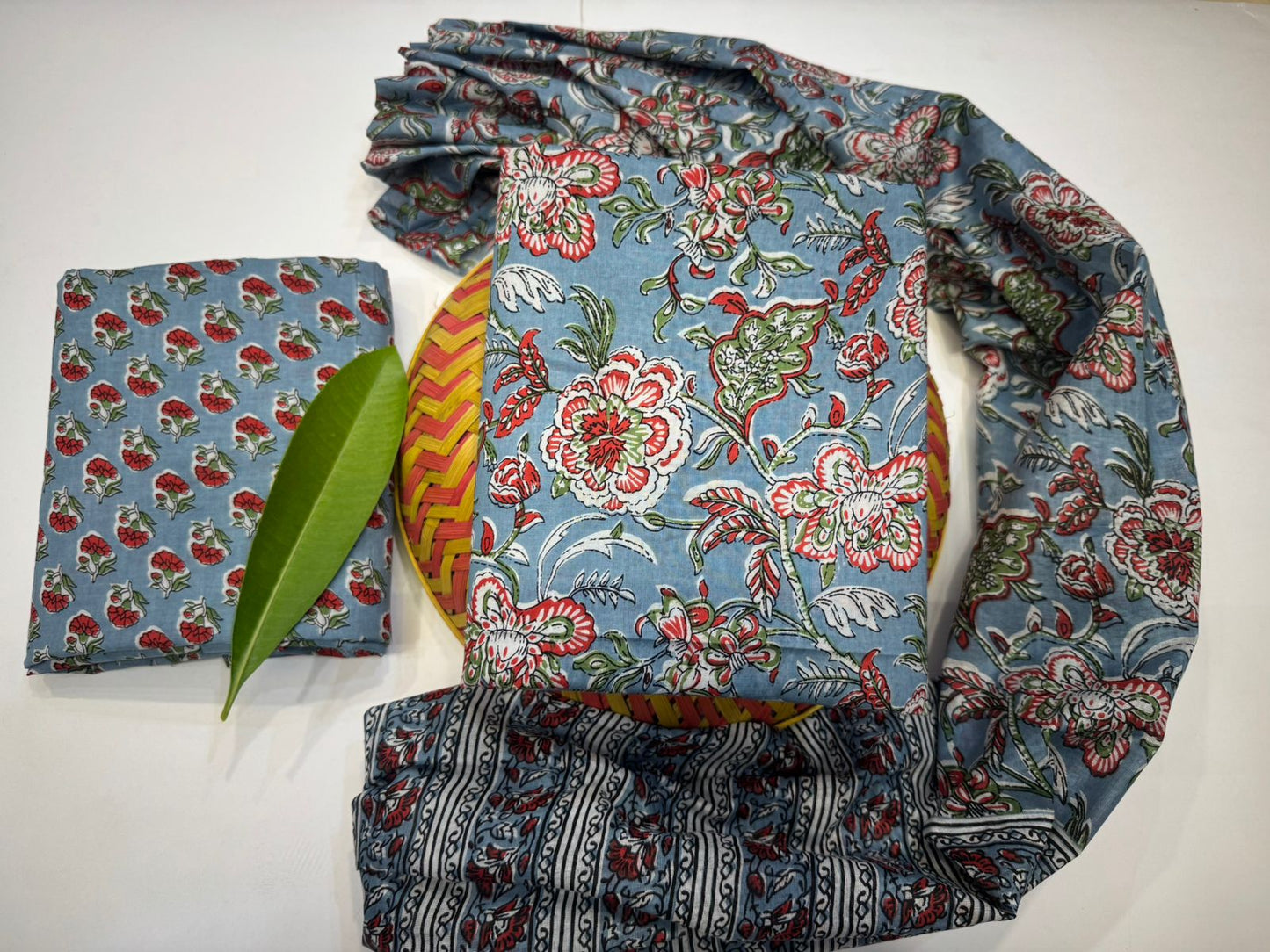 Cotton Suit with Cotton Dupatta