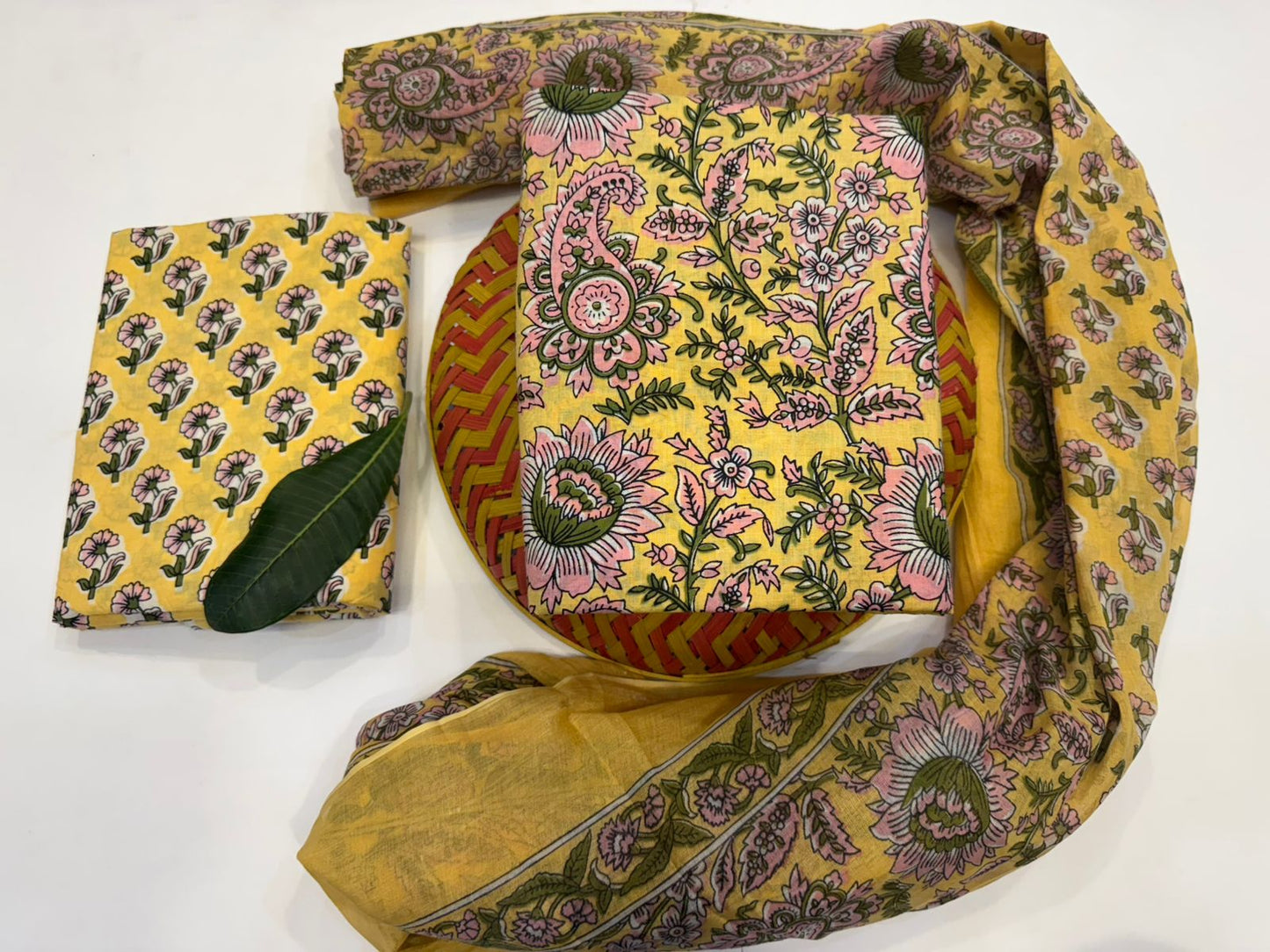 Cotton Suit with Cotton Dupatta