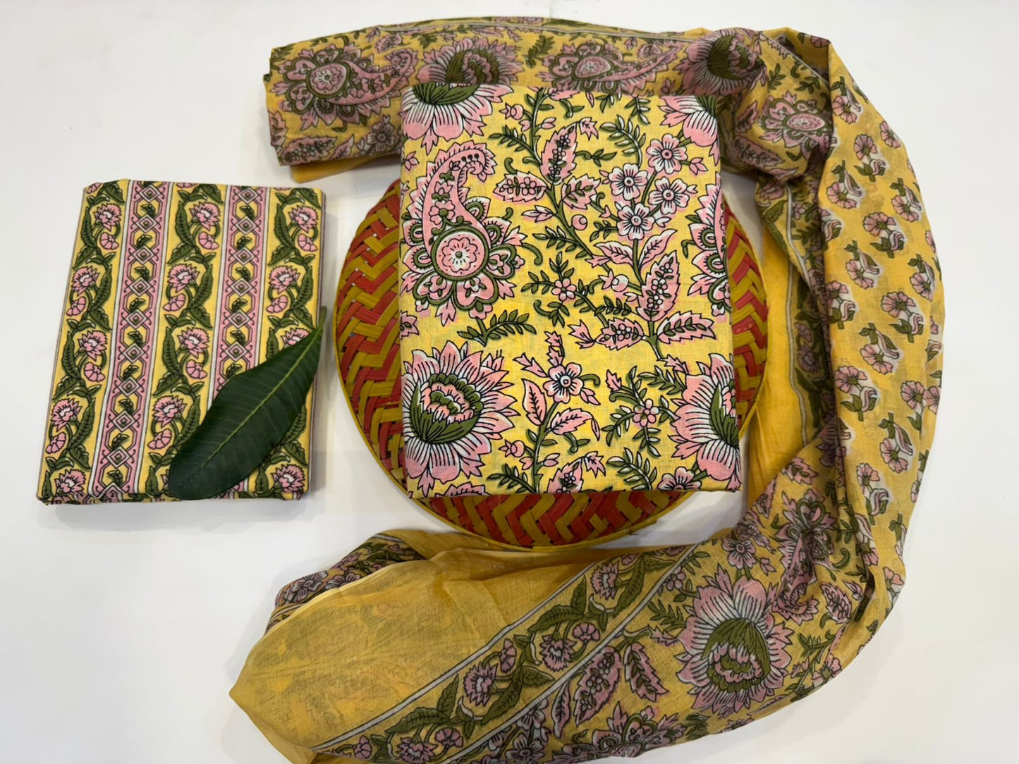 Cotton Suit with Cotton Dupatta