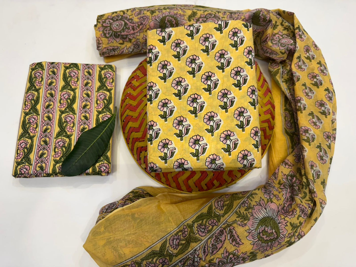 Cotton Suit with Cotton Dupatta