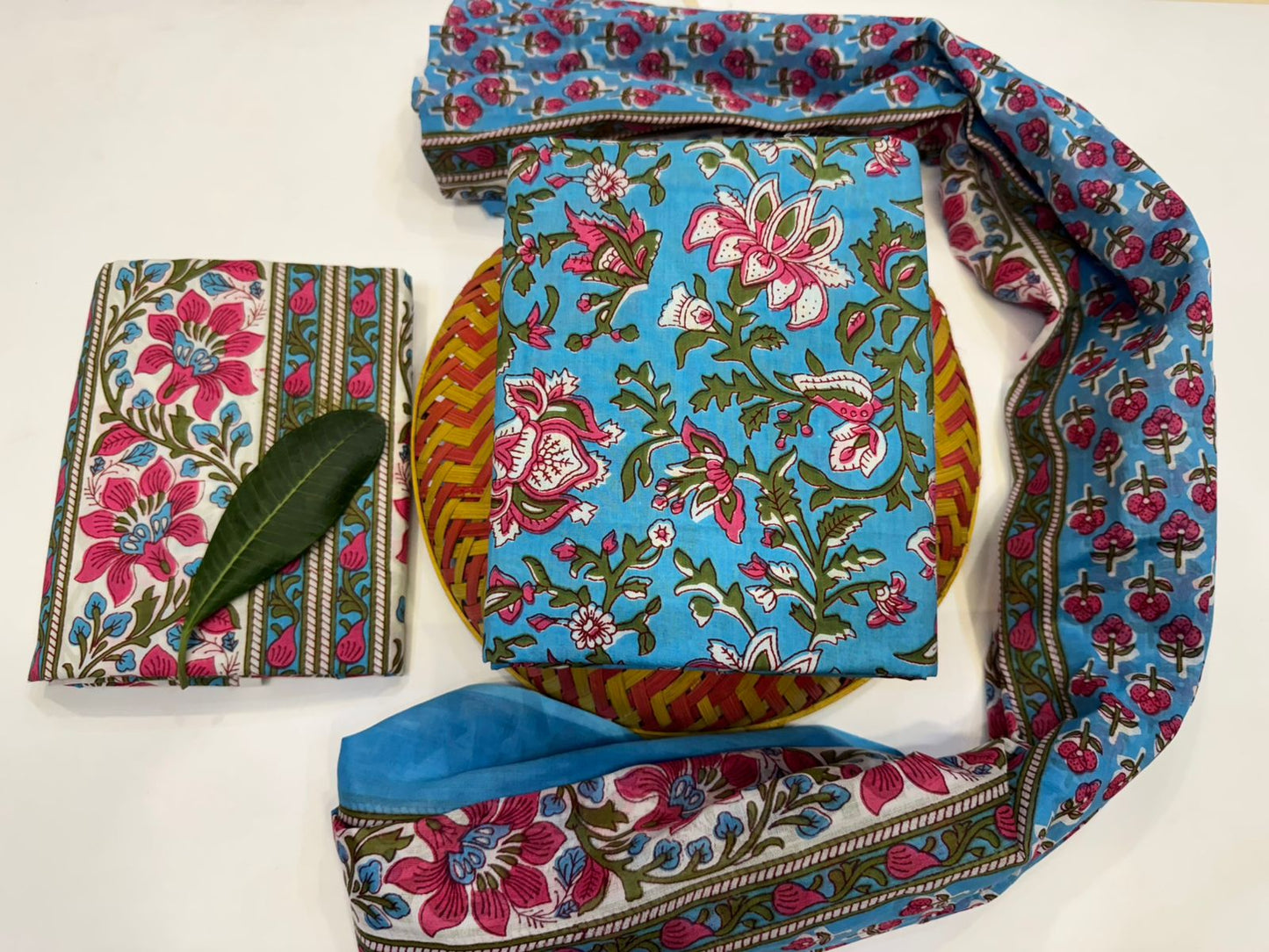 Cotton Suit with Cotton Dupatta