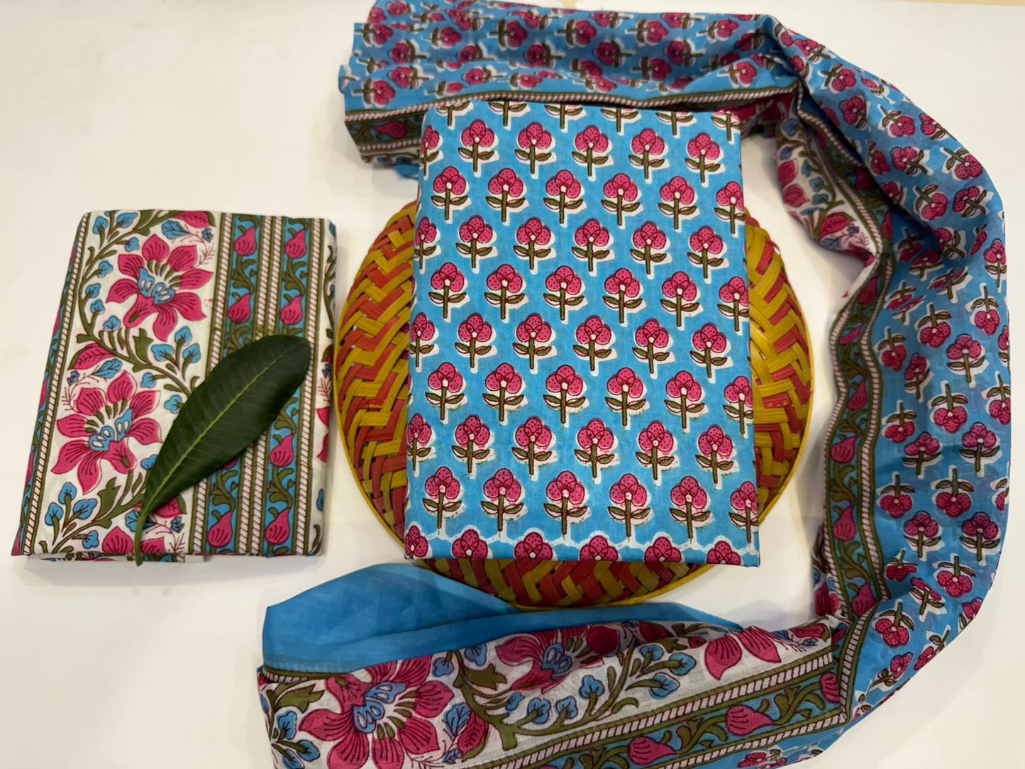 Cotton Suit with Cotton Dupatta
