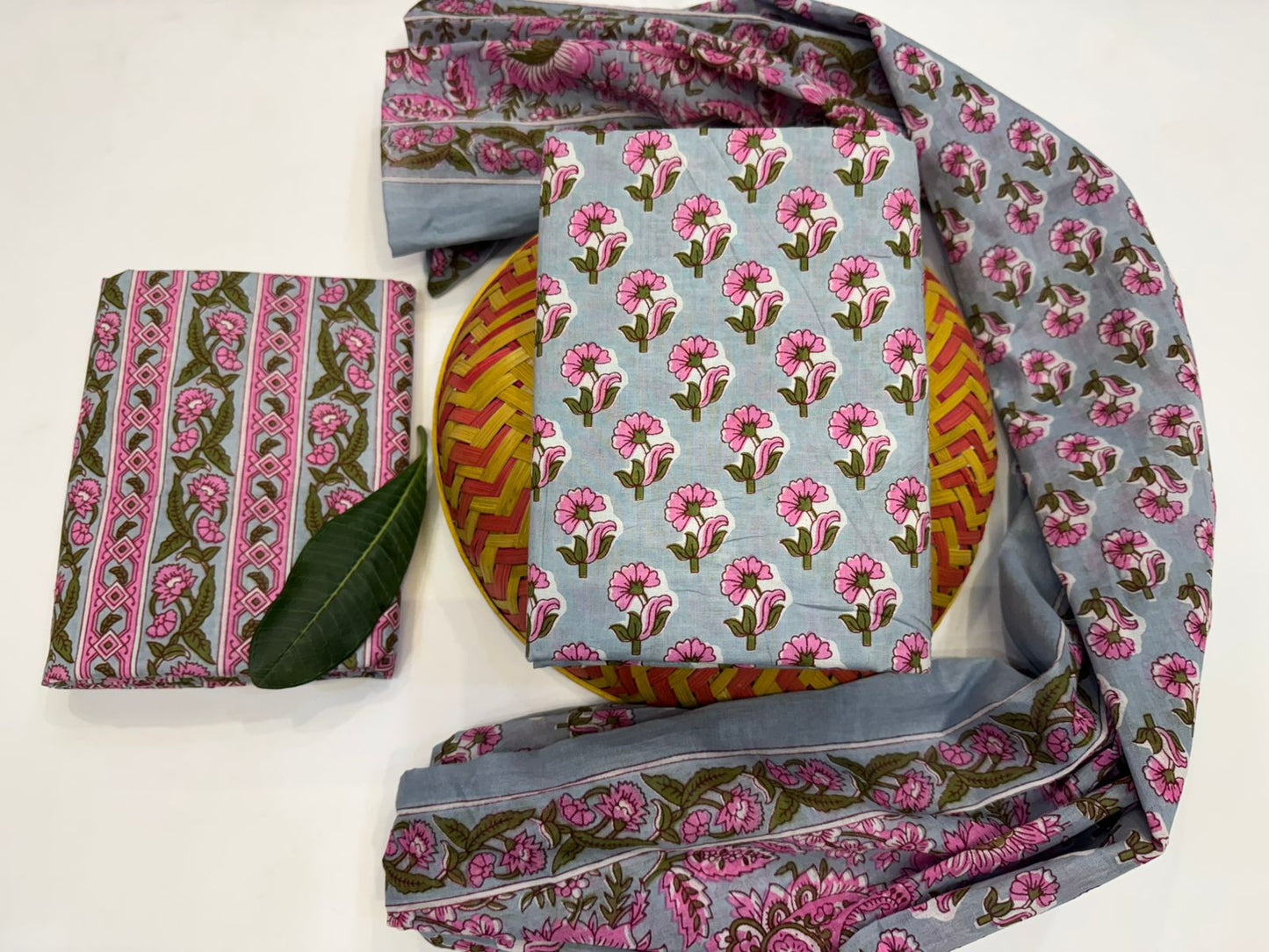 Cotton Suit with Cotton Dupatta