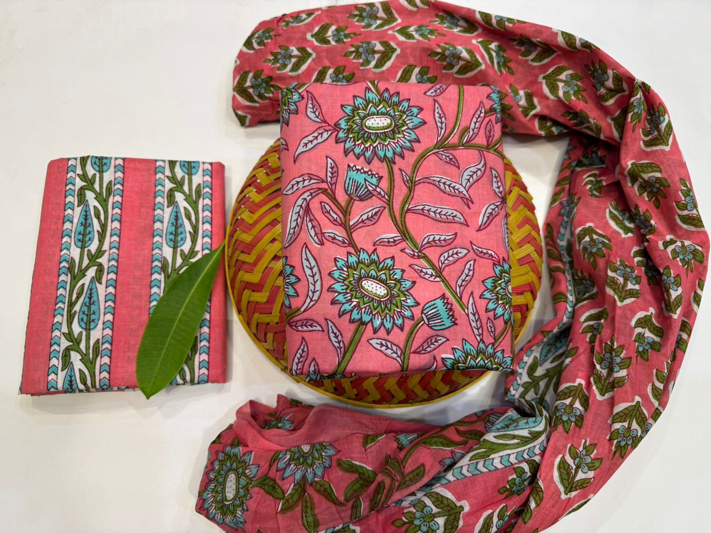 Cotton Suit with Cotton Dupatta