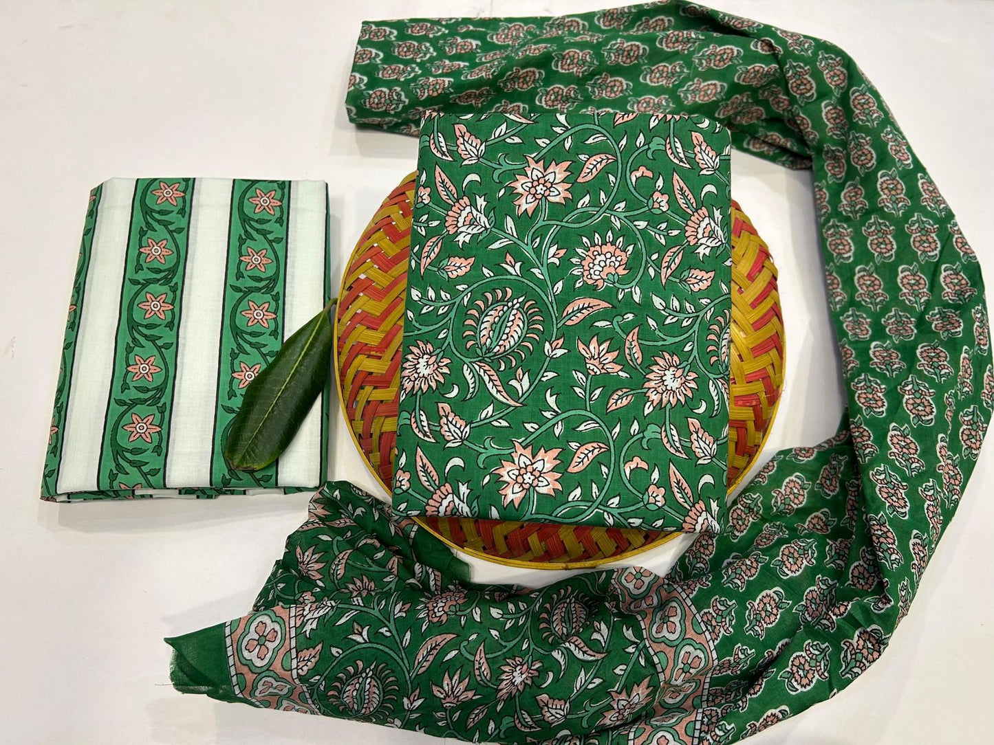 Cotton Suit with Cotton Dupatta