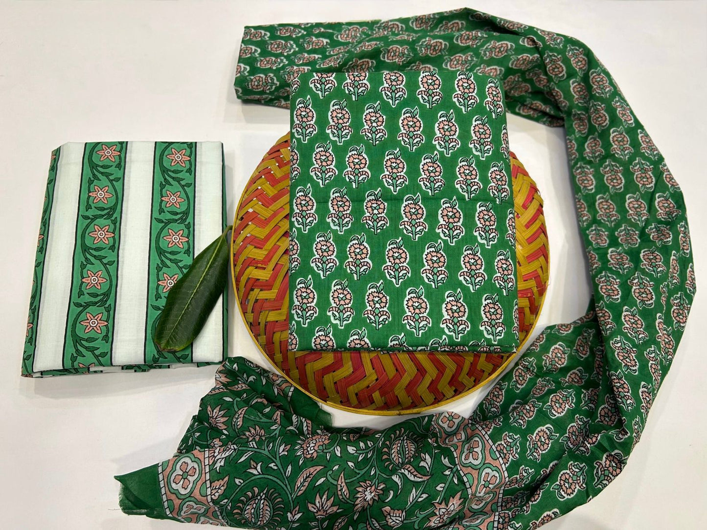 Cotton Suit with Cotton Dupatta