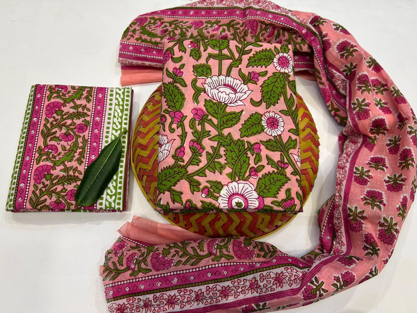 Cotton Suit with Cotton Dupatta