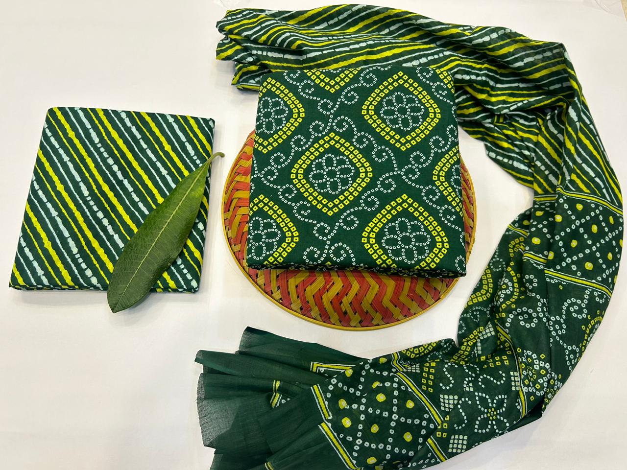 Cotton Suit with Cotton Dupatta