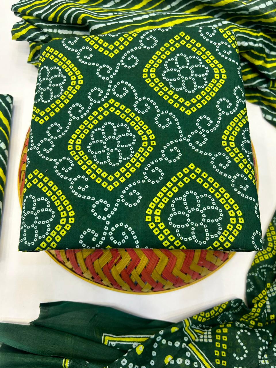 Cotton Suit with Cotton Dupatta
