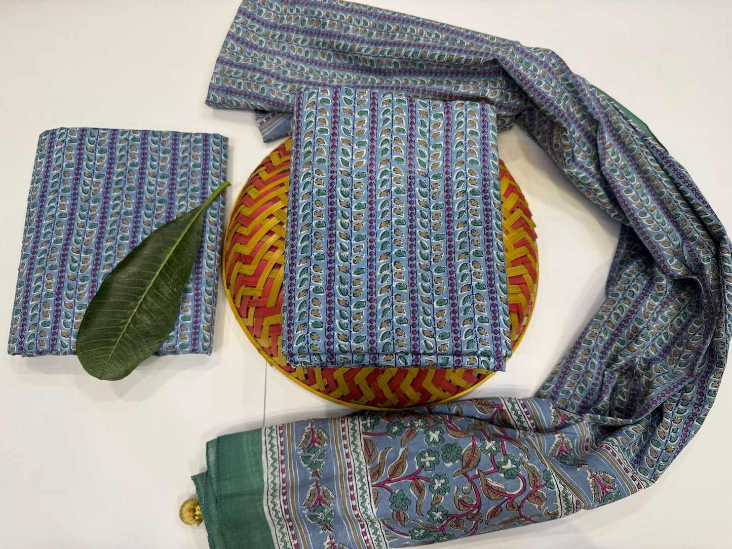 Cotton Suit with Cotton Dupatta