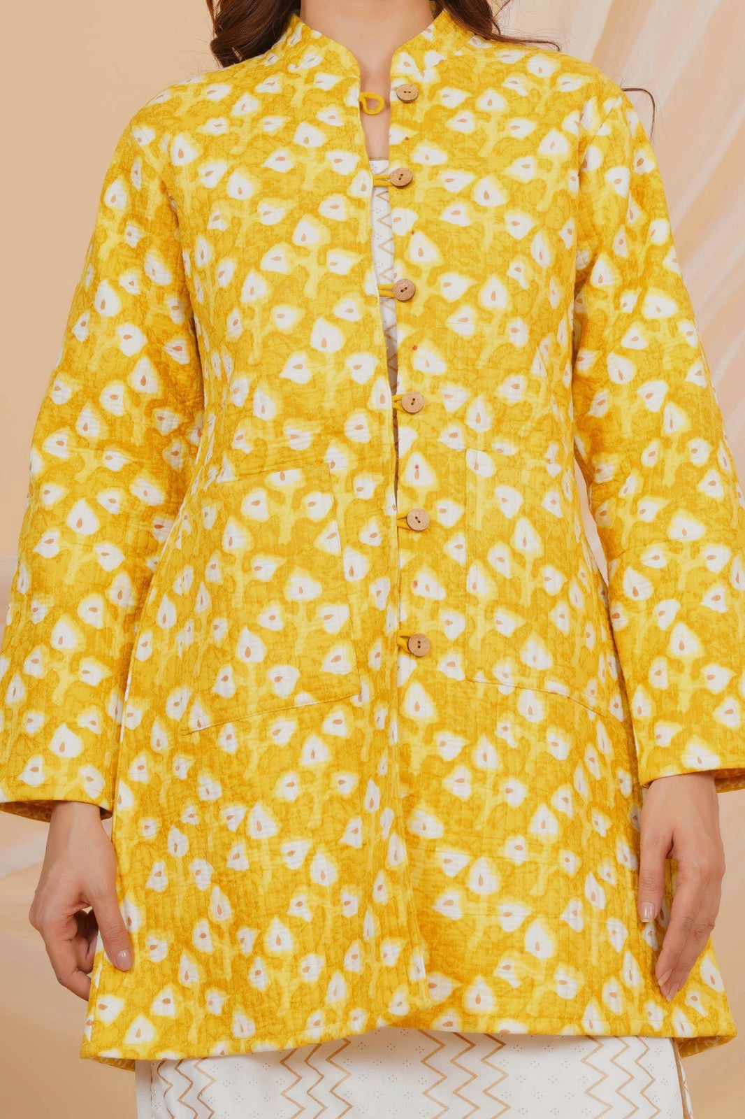 Yellow Buds Reversible Mayo Jacket