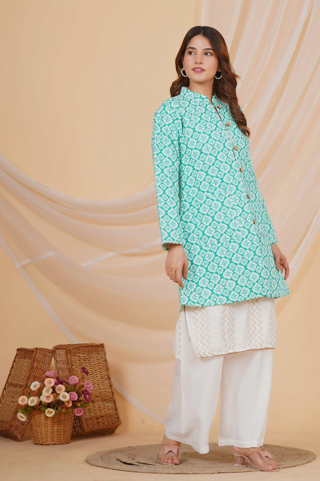 Fern & Petal Reversible Mayo Jacket