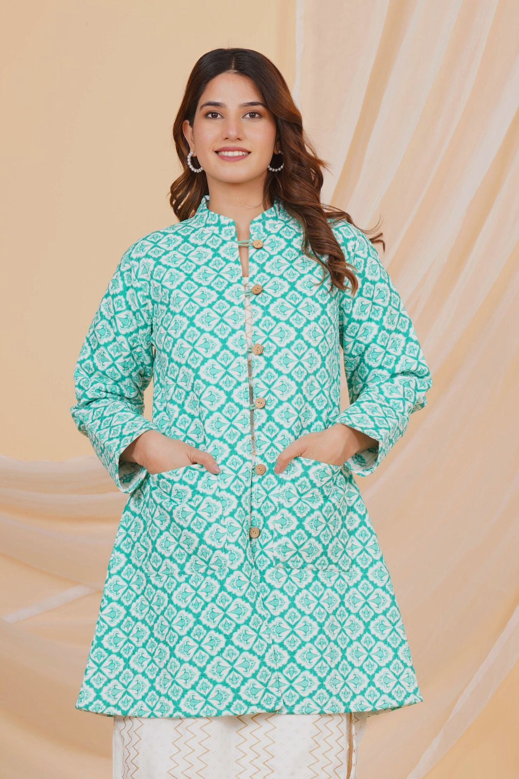 Fern & Petal Reversible Mayo Jacket