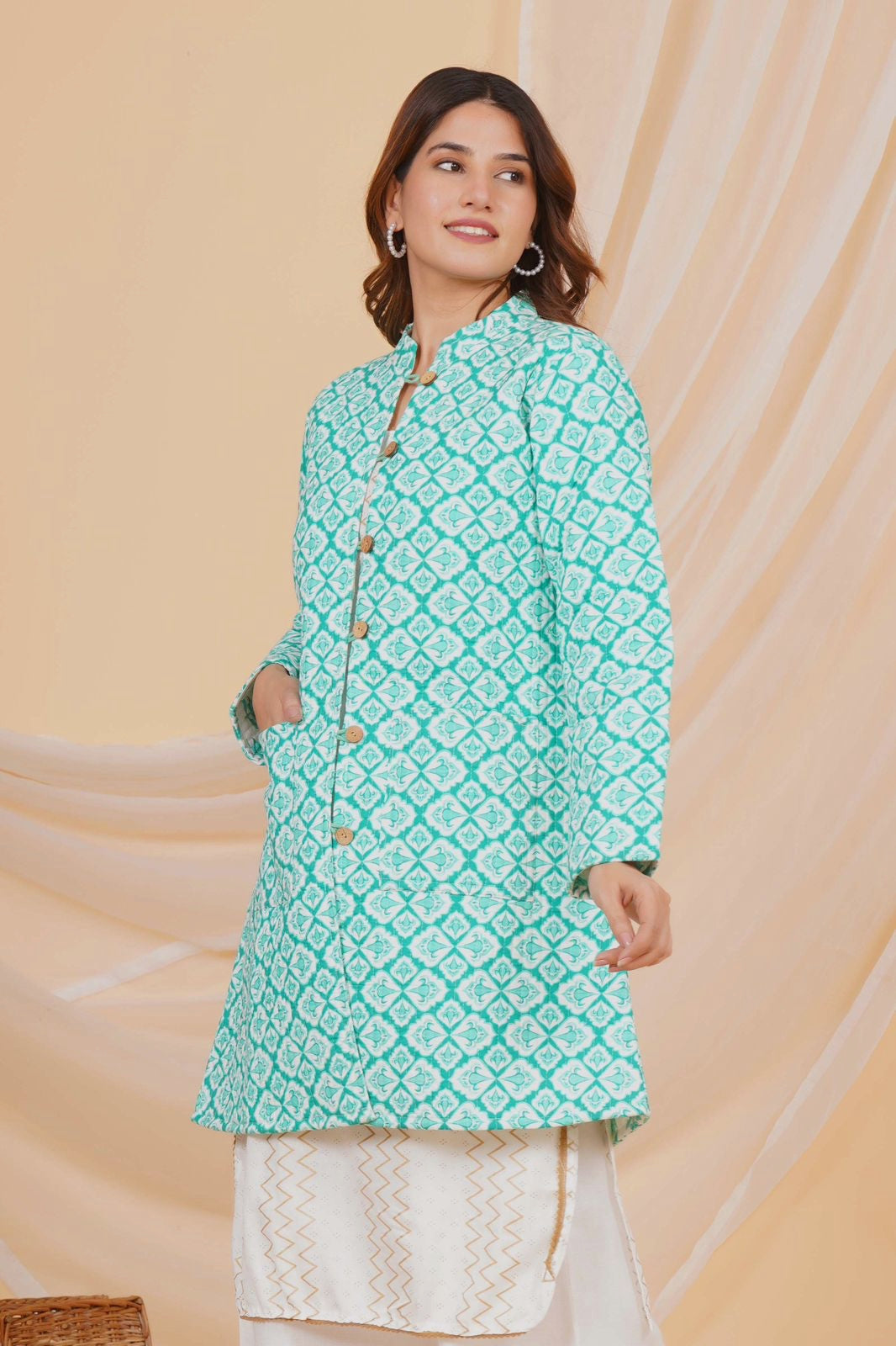 Fern & Petal Reversible Mayo Jacket