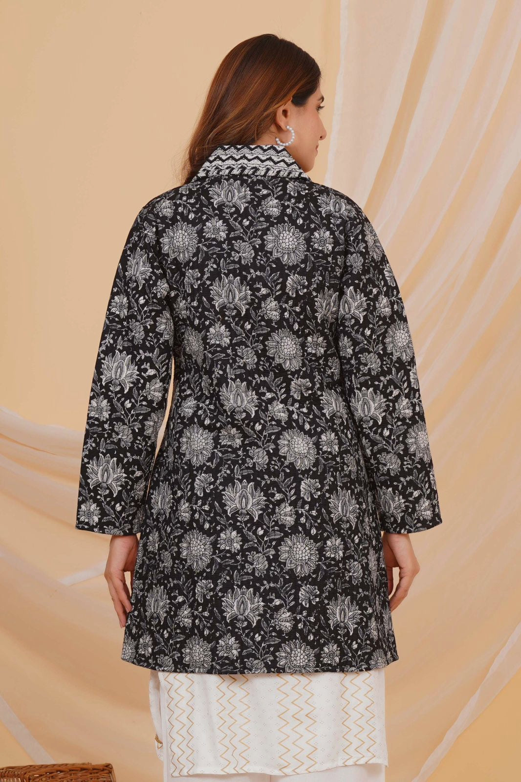 Midnight Garden Reversible Collar Jacket