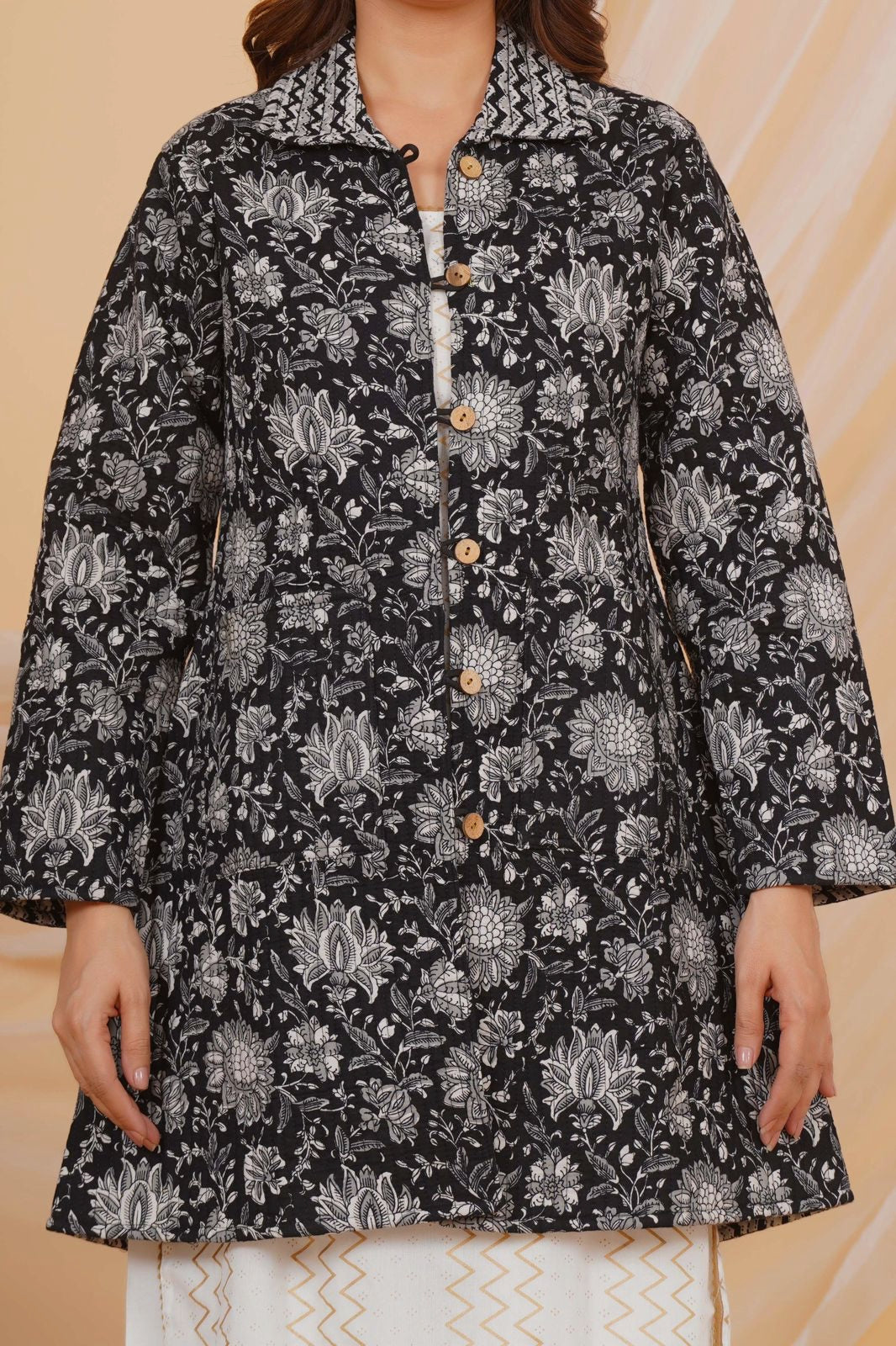 Midnight Garden Reversible Collar Jacket