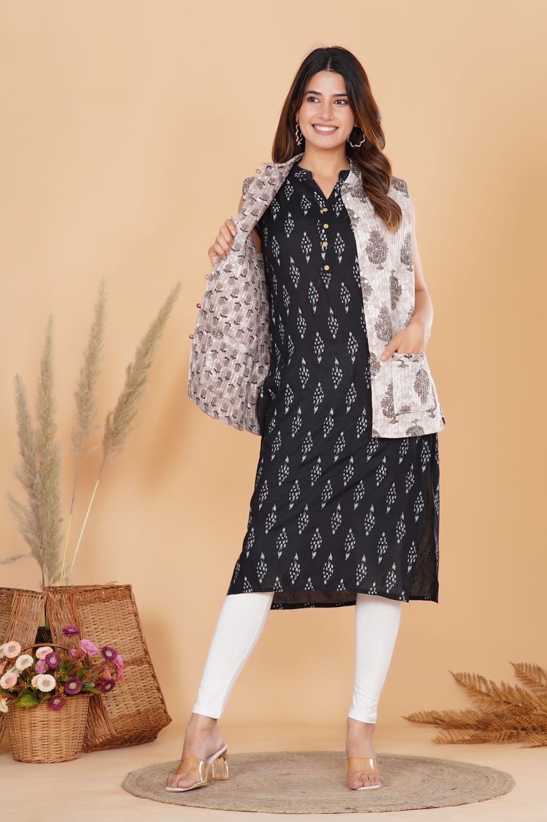 Mystic Gray Reversible Half Jacket