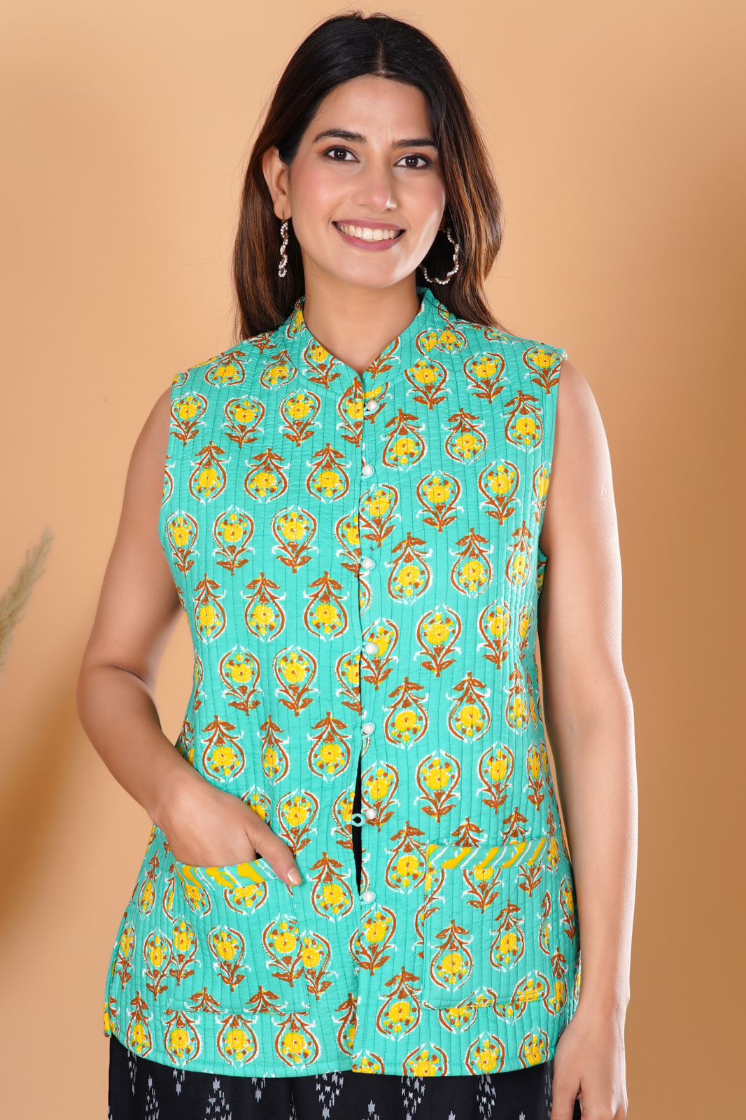 Lush Lime Reversible Half Jacket