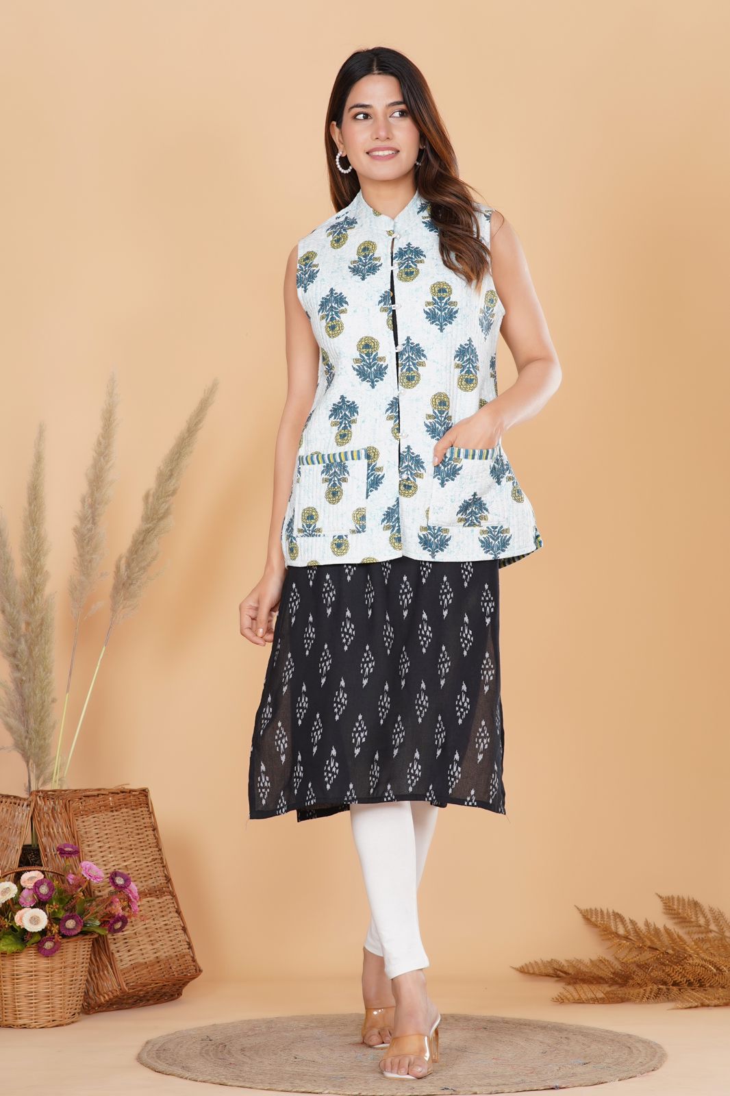 Botanic Vibe Reversible Half Jacket