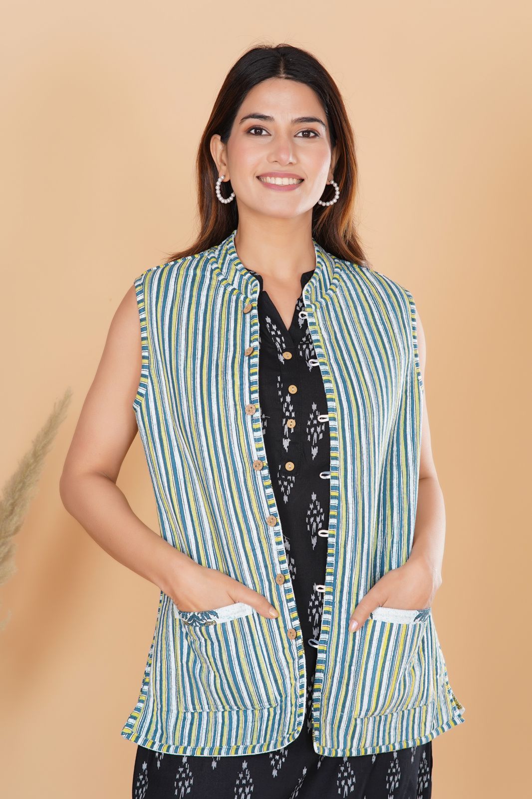 Botanic Vibe Reversible Half Jacket