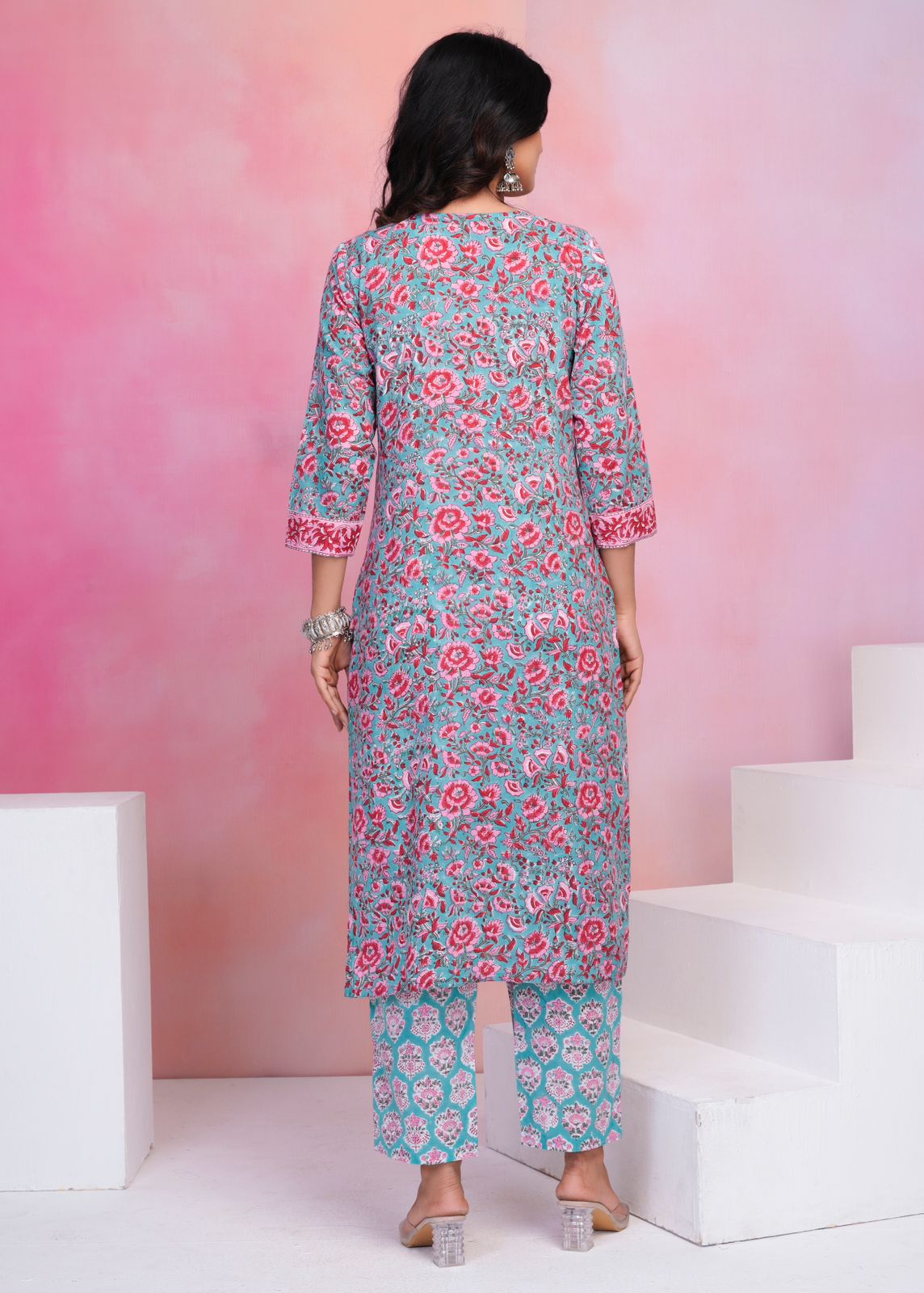 Spring Fiesta Kurta Pant Set