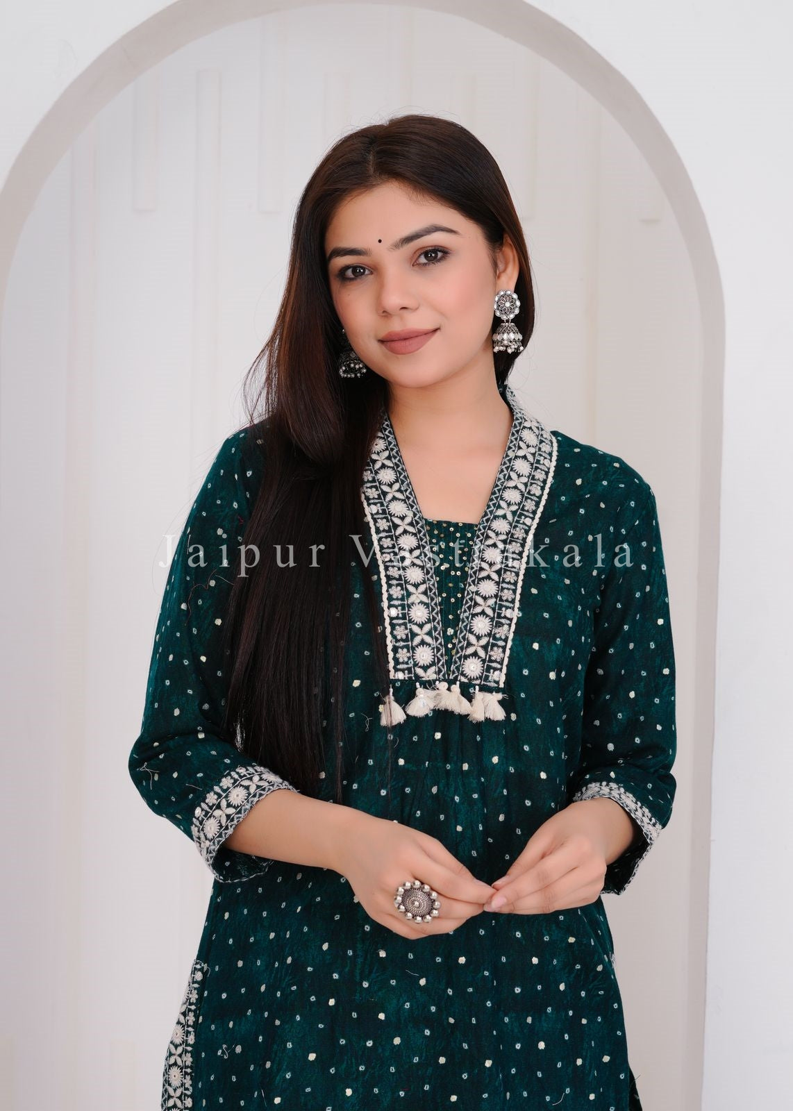 hand block printed kurta set with dupatta