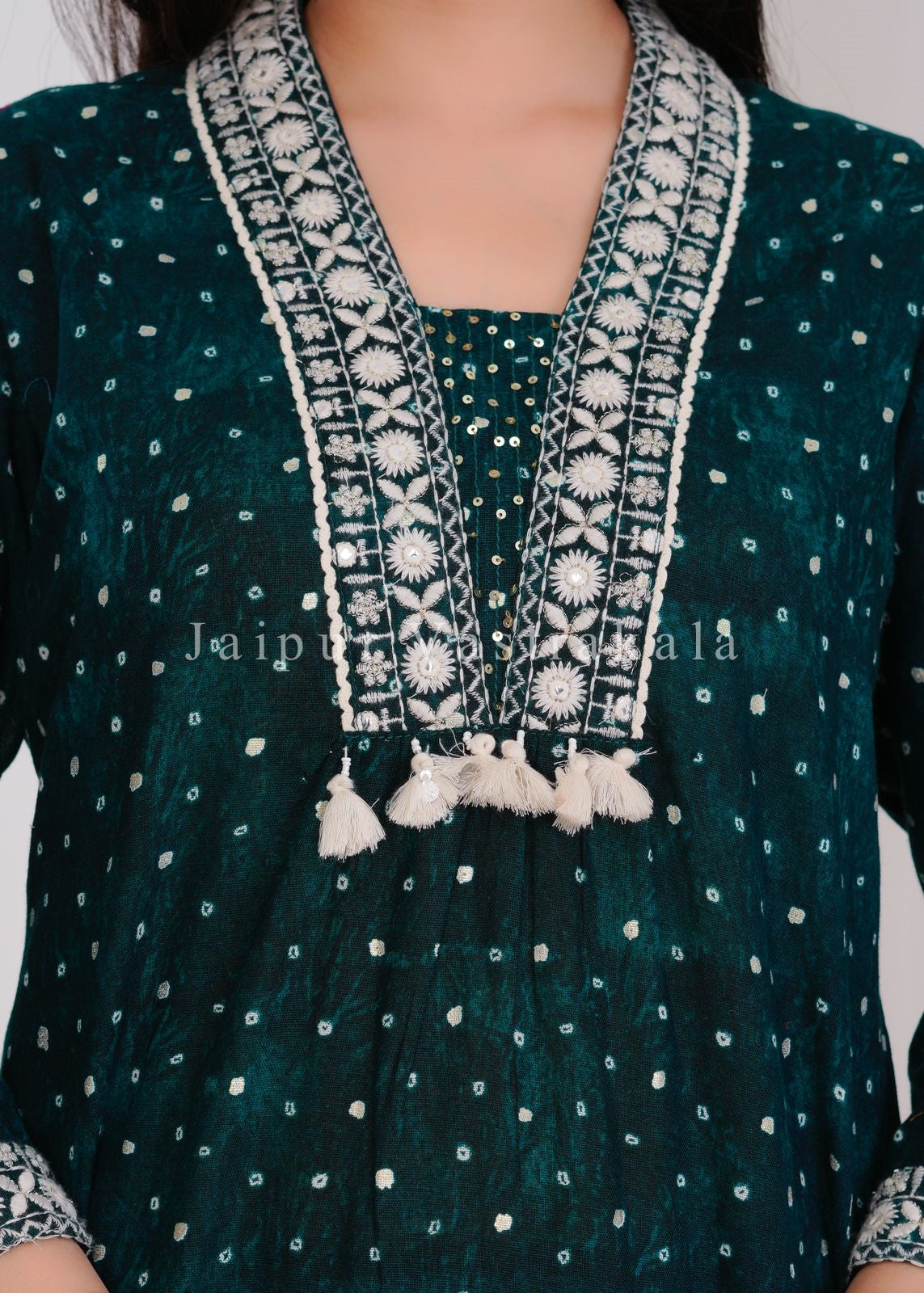 hand block printed kurta set with dupatta