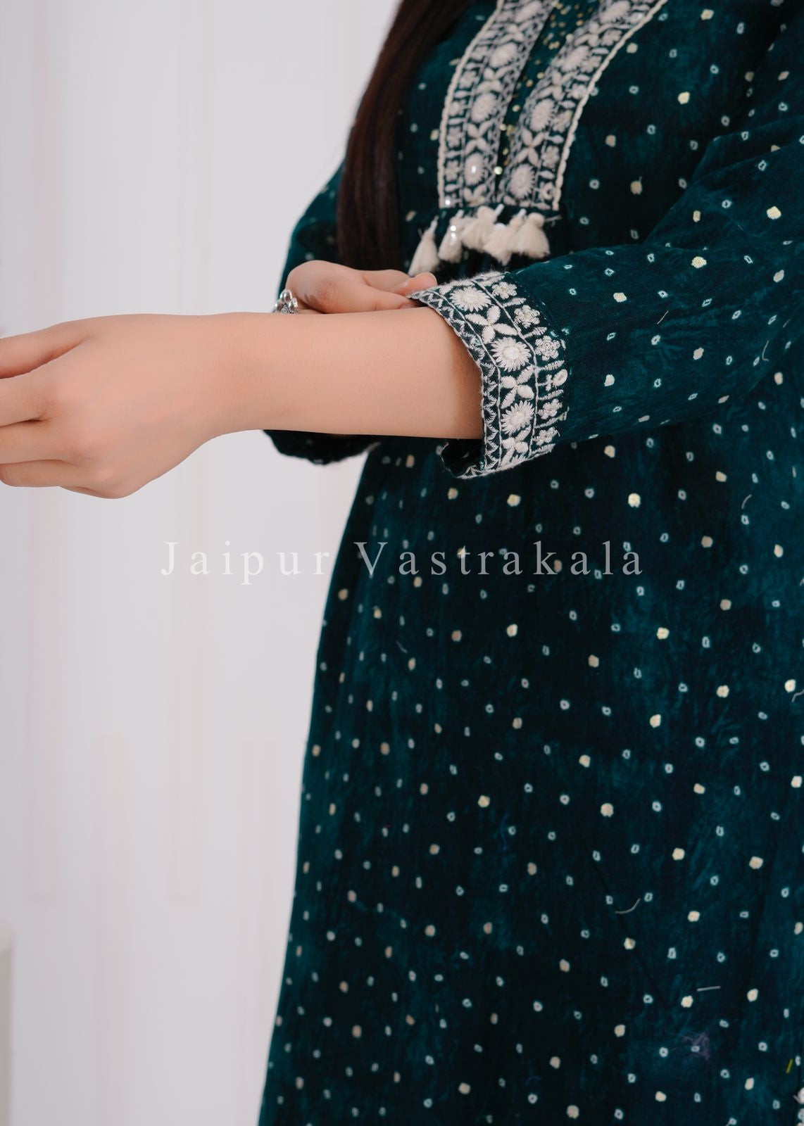 hand block printed kurta set with dupatta
