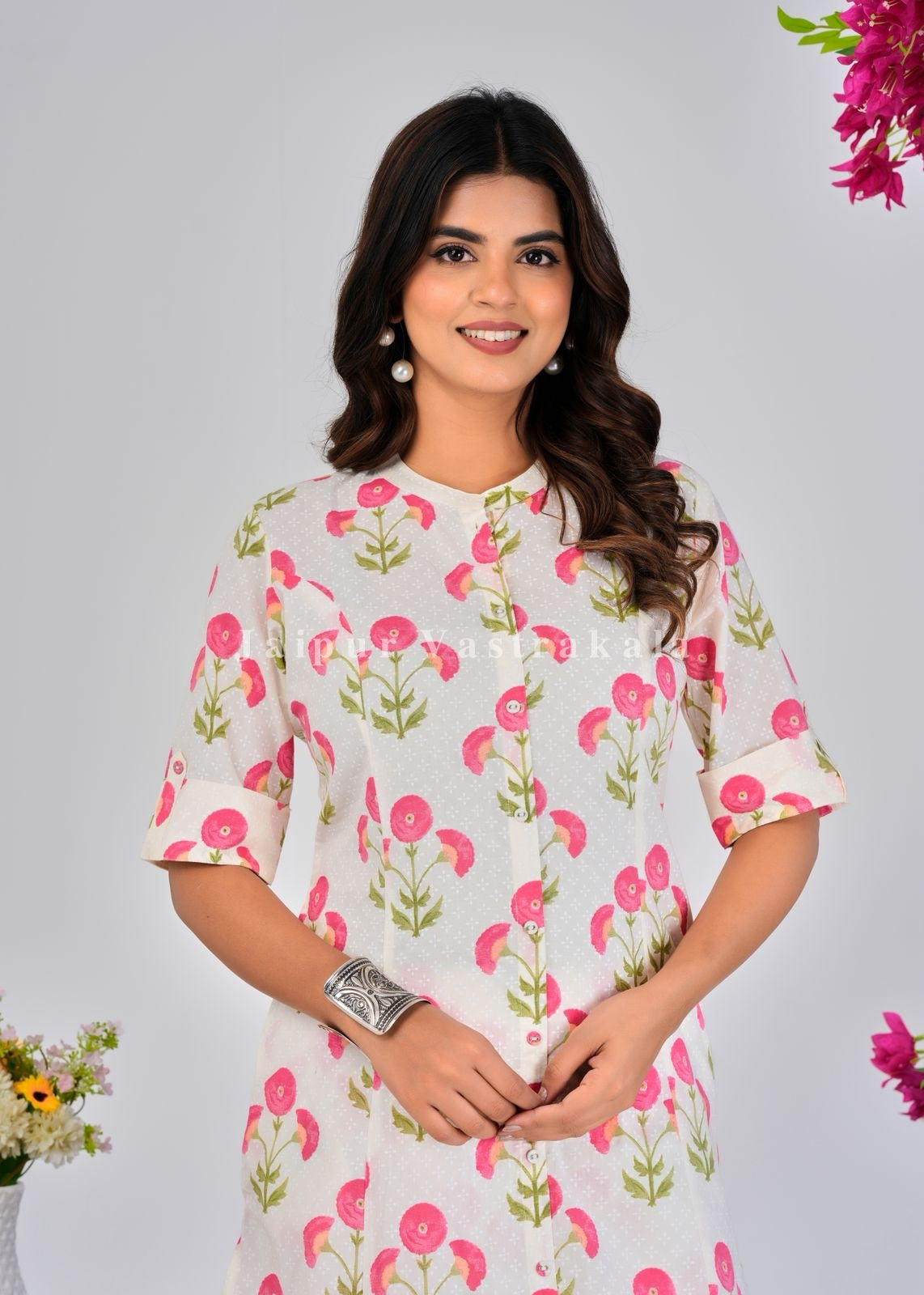Blush Boota Kurti Pant Coord
