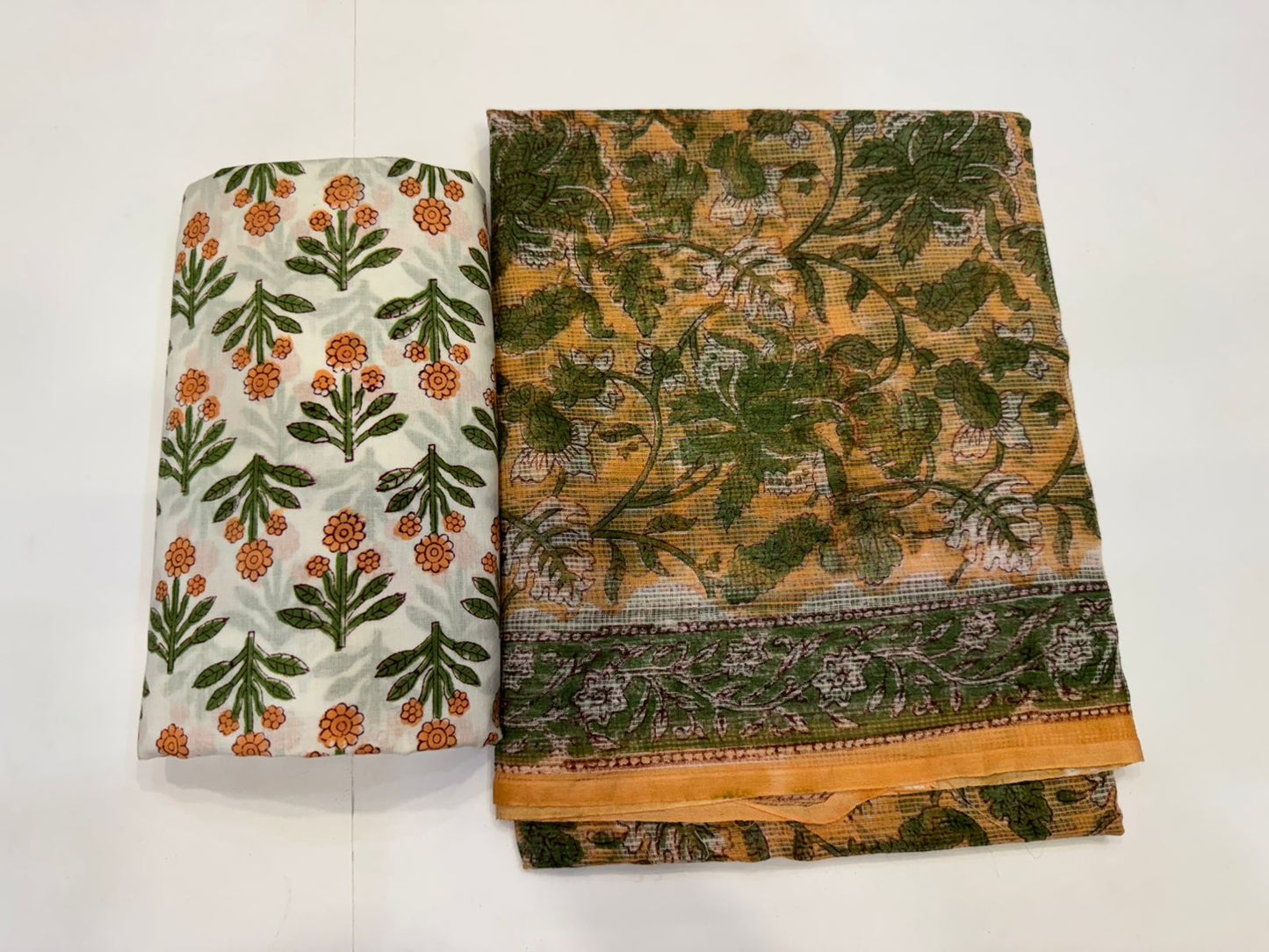 Hand Block Printed Kota Doriya Suit