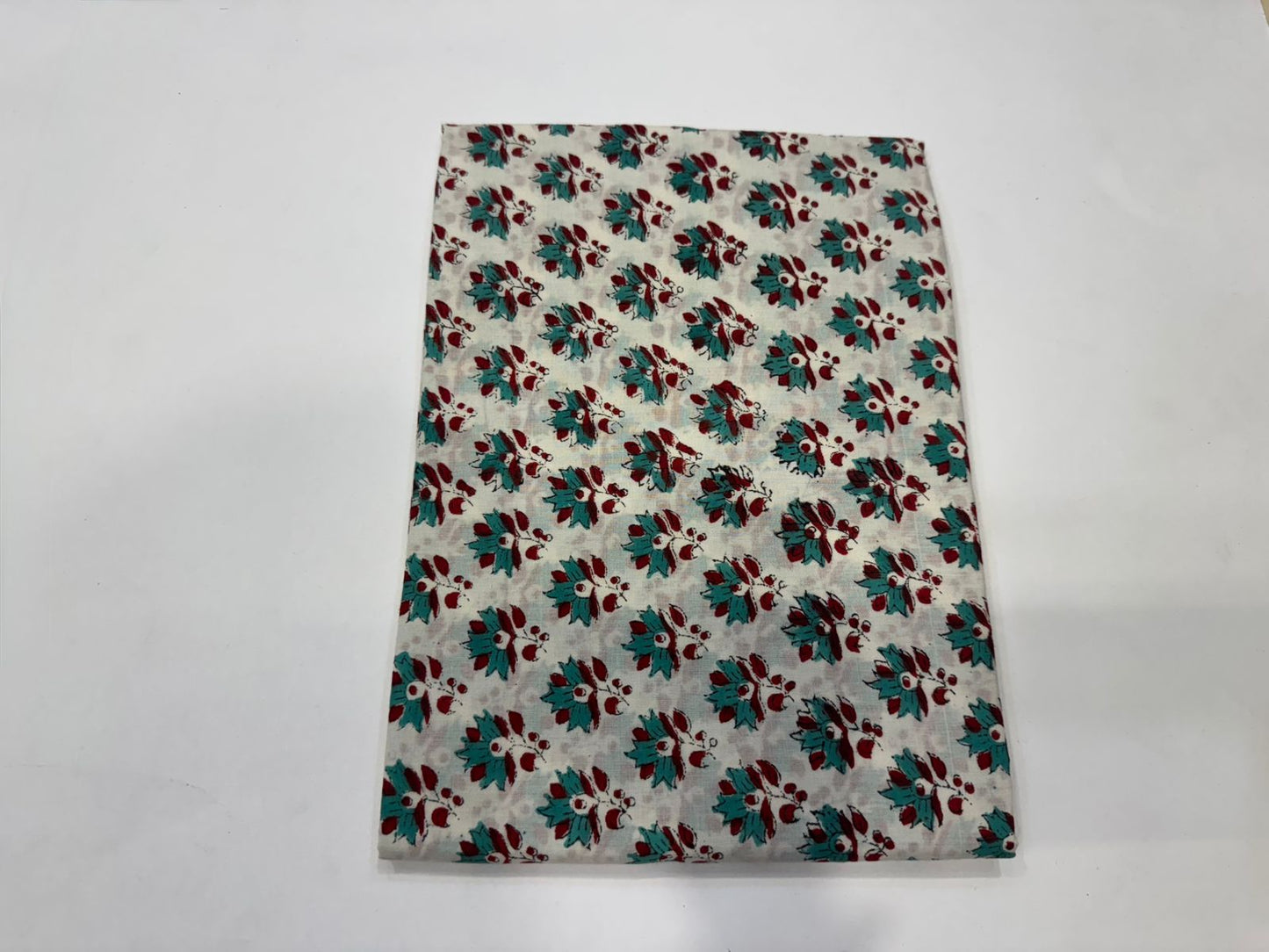 Hand Block Printed Kota Doriya Suit