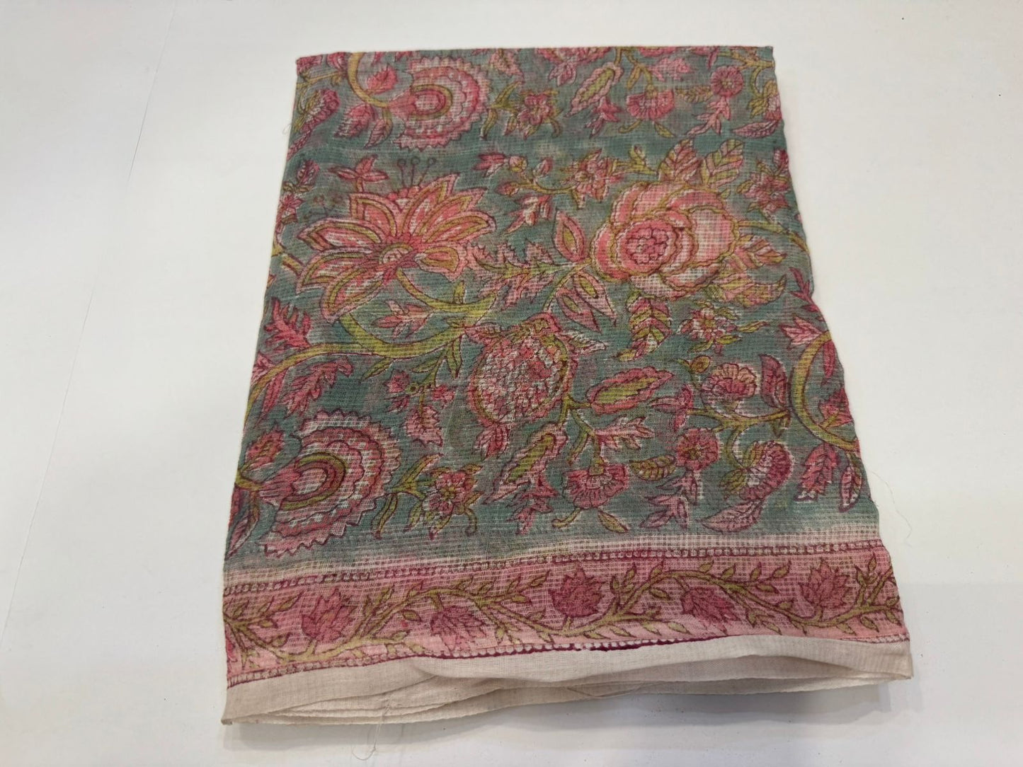 Hand Block Printed Kota Doriya Suit