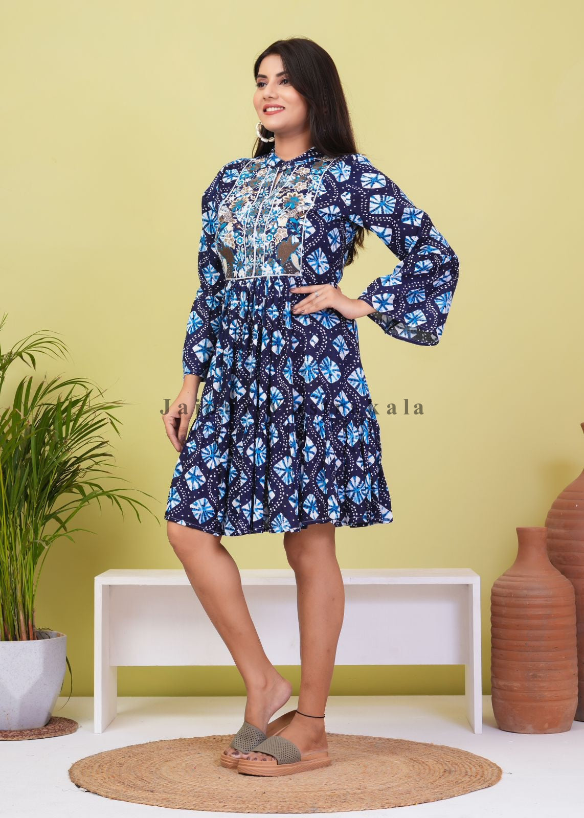 cotton printed top / dress