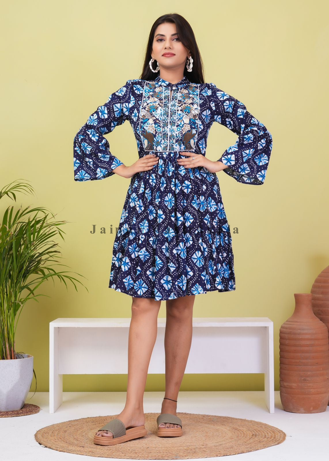 cotton printed top / dress