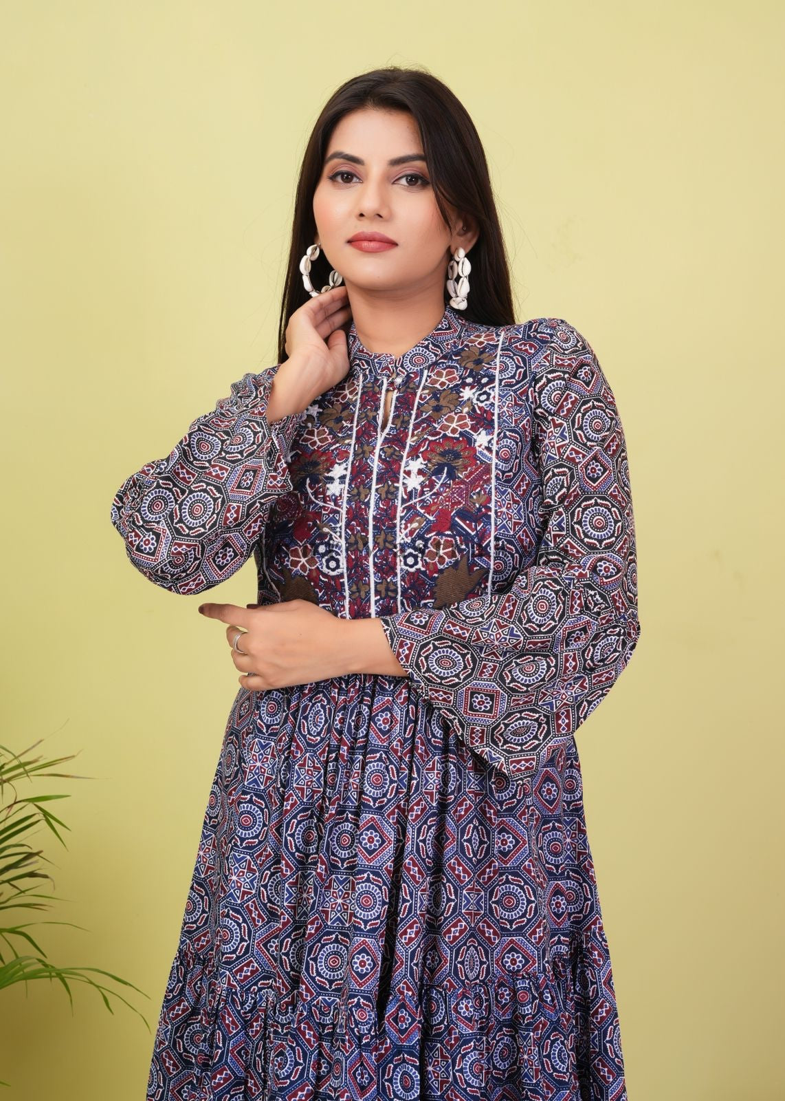 cotton printed top / dress