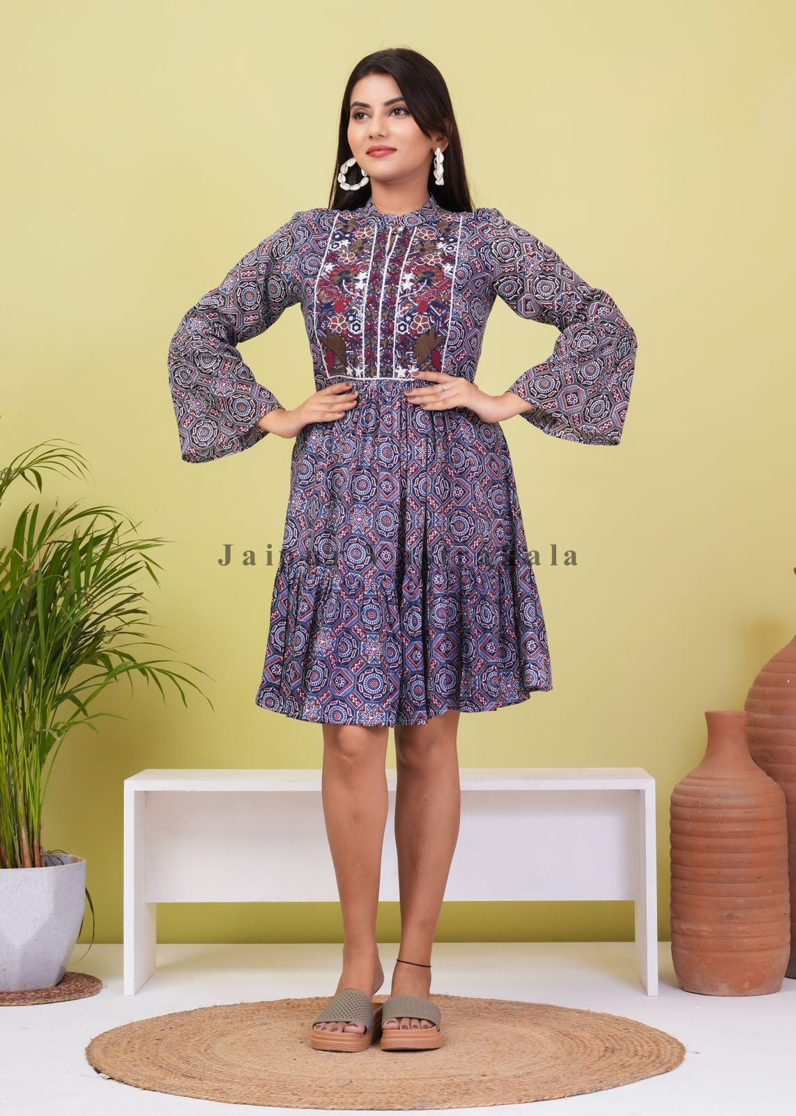 cotton printed top / dress