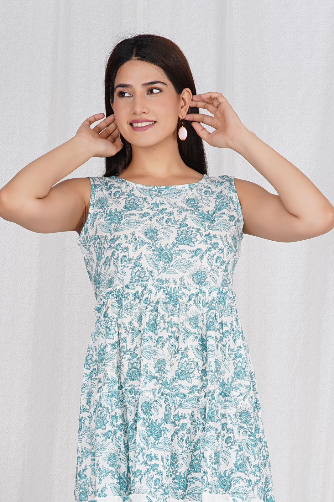 cotton printed top / dress