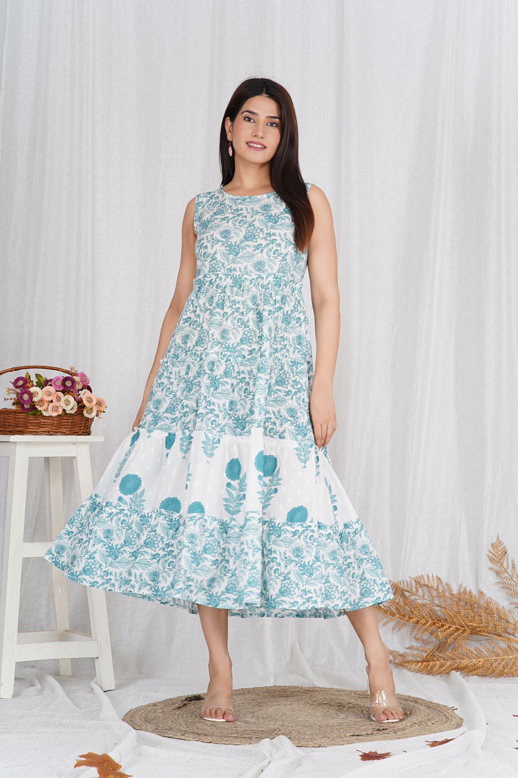 cotton printed top / dress