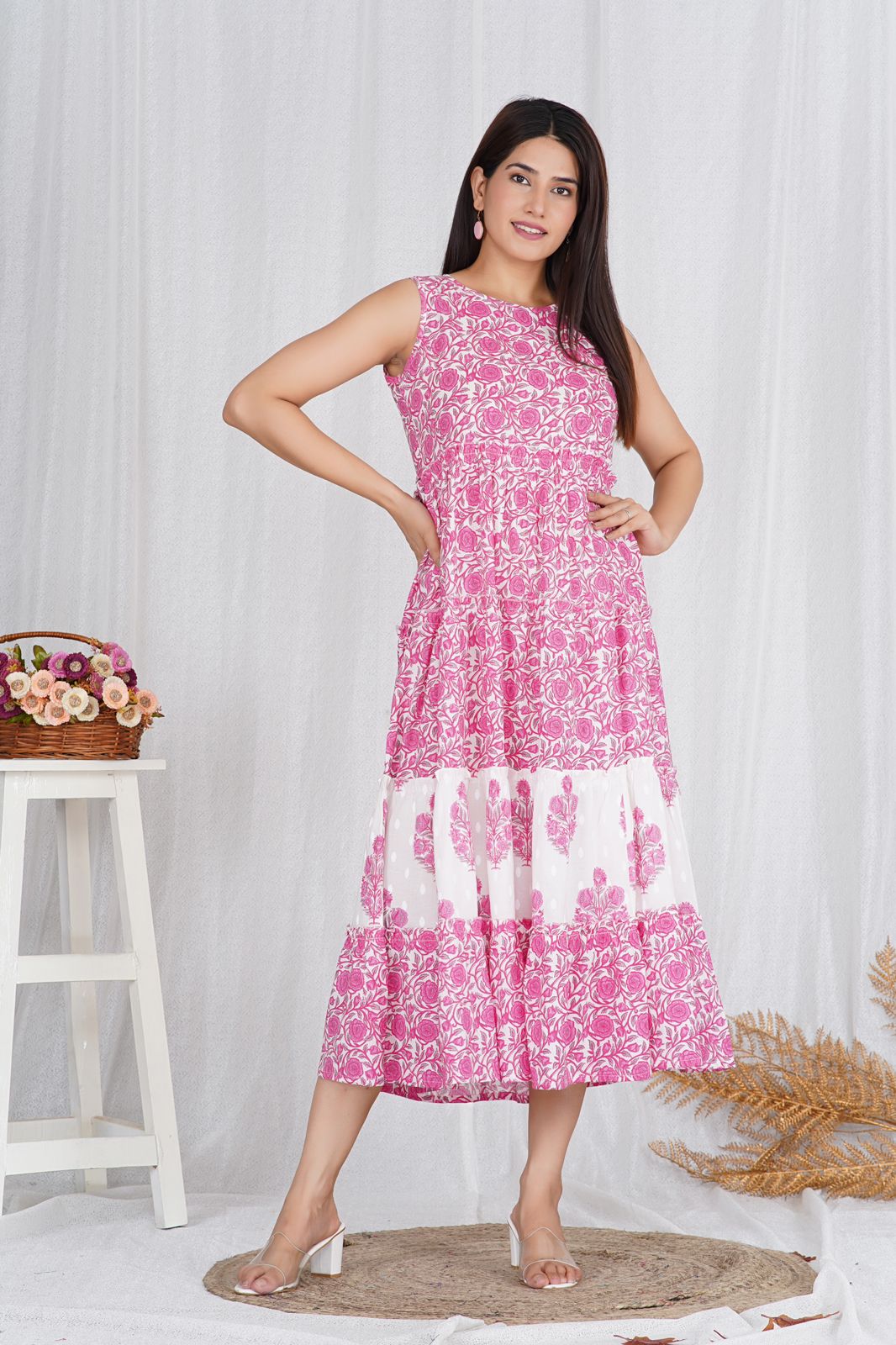 cotton printed top / dress