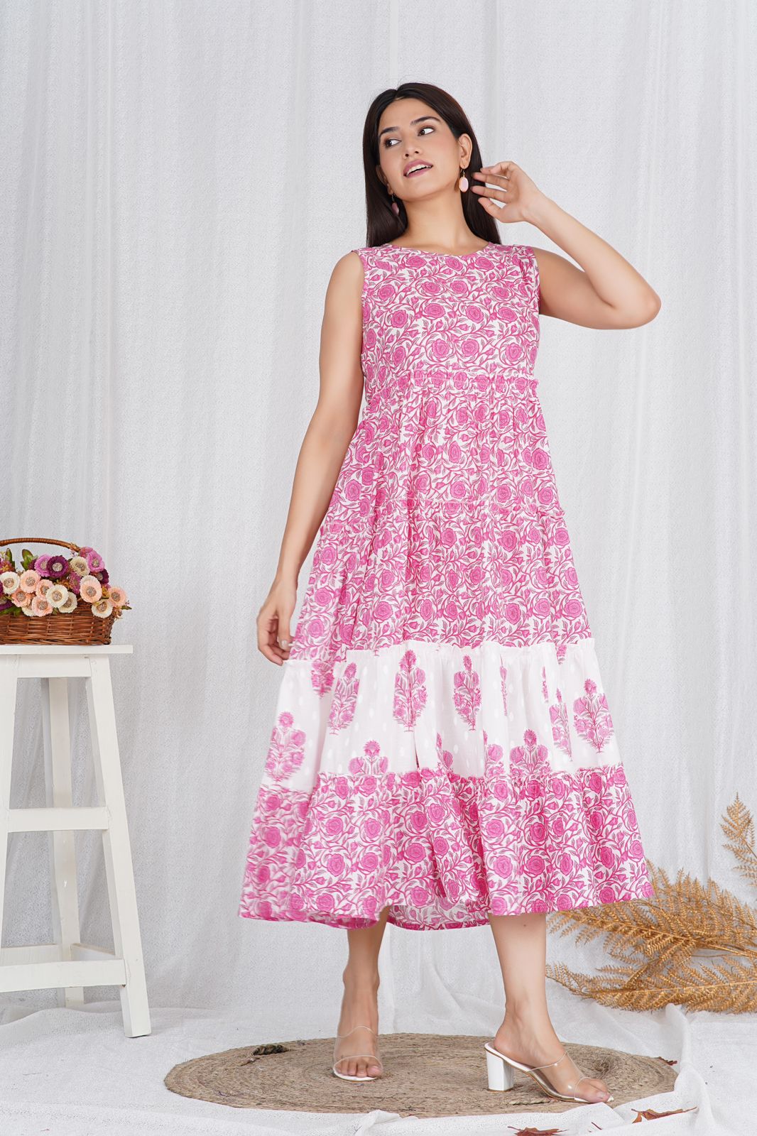 cotton printed top / dress