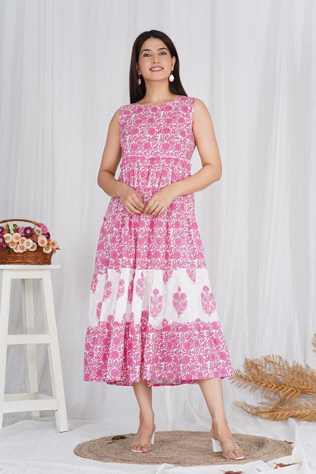 cotton printed top / dress