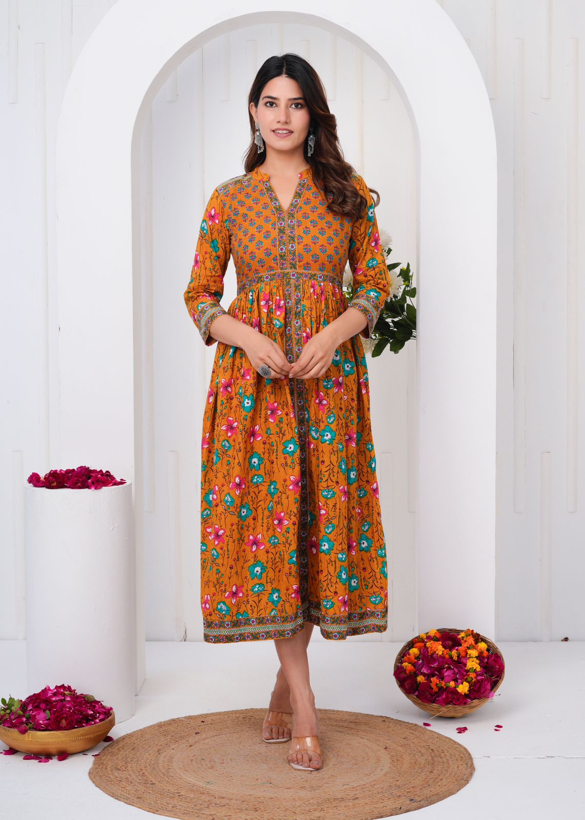 cotton printed top / dress
