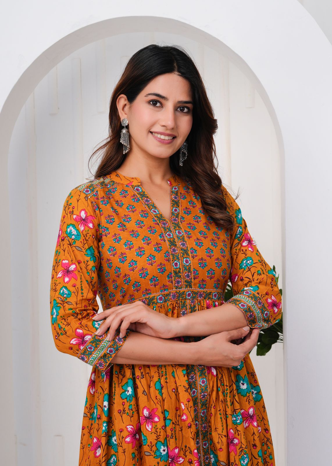 cotton printed top / dress