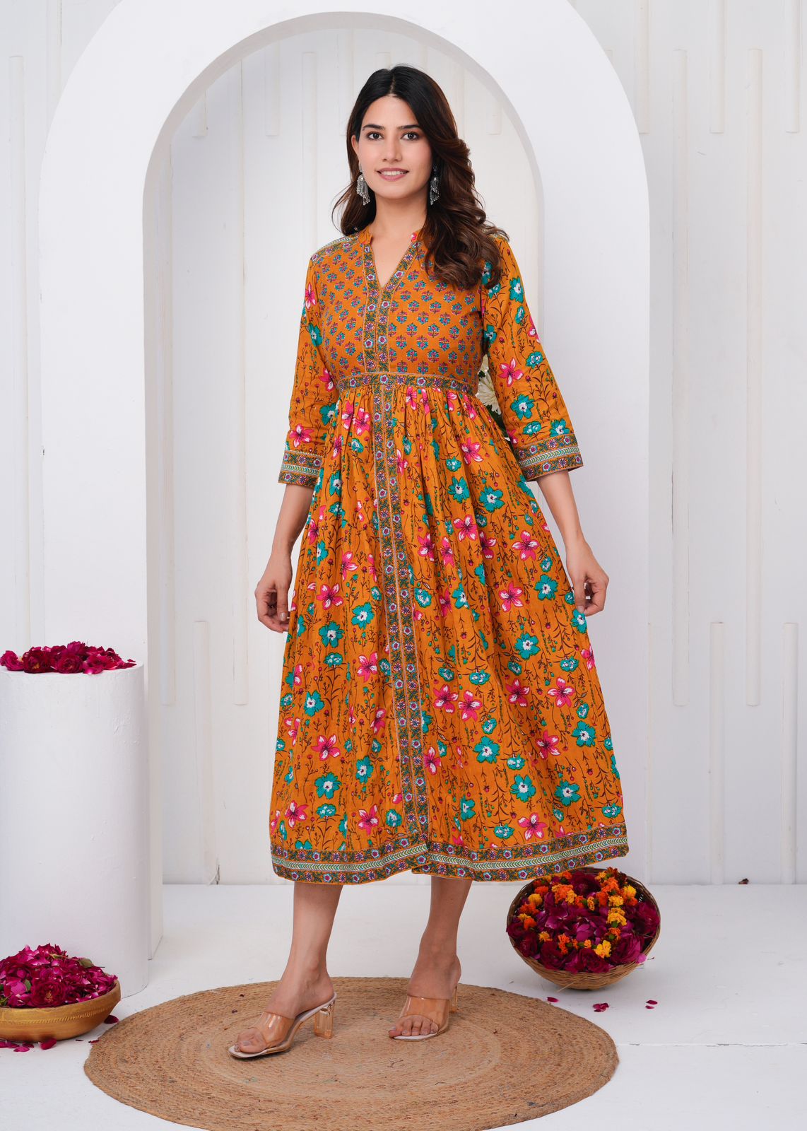cotton printed top / dress